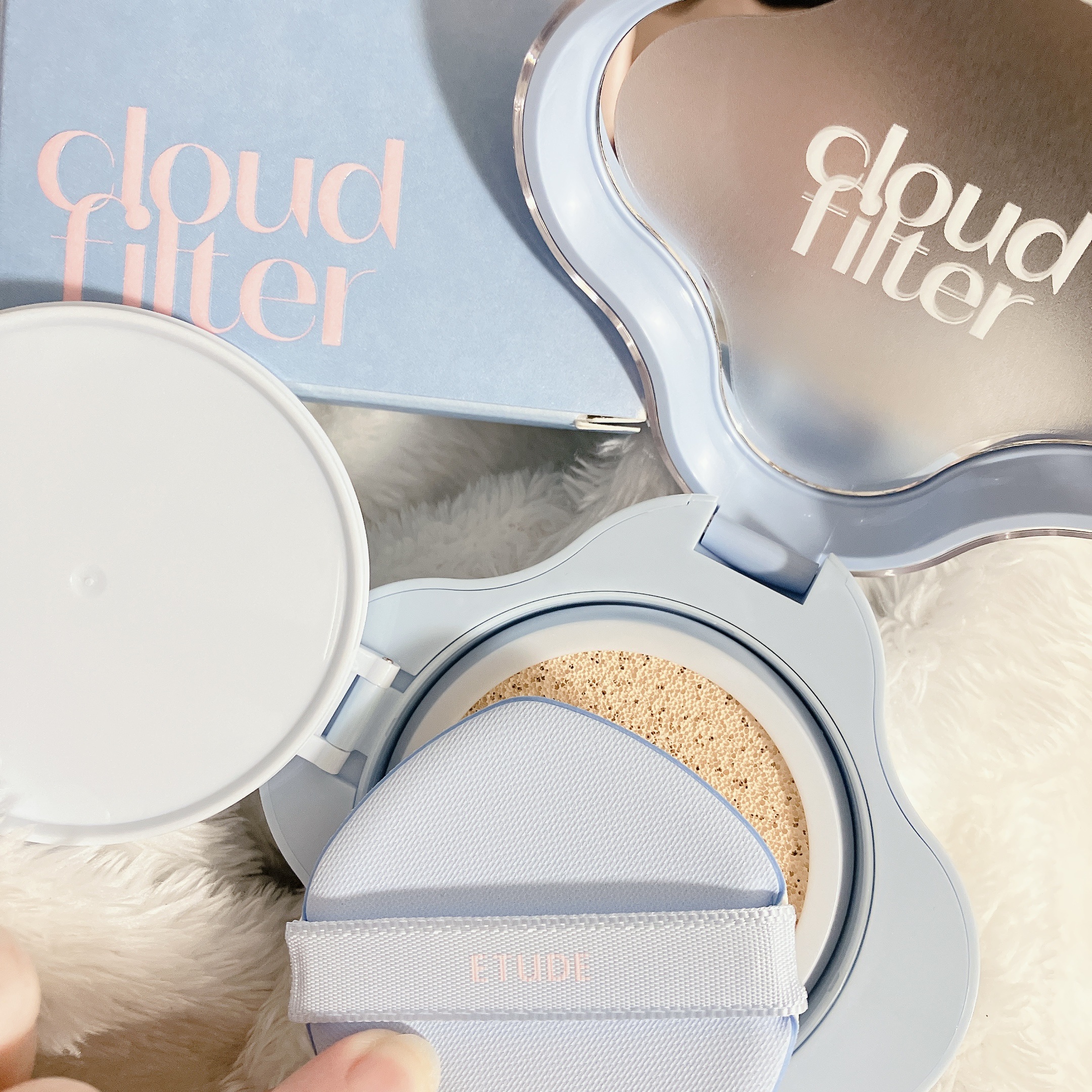 クラウドフィルタークッション/ETUDE/クッションファンデーションを使ったクチコミ（2枚目）