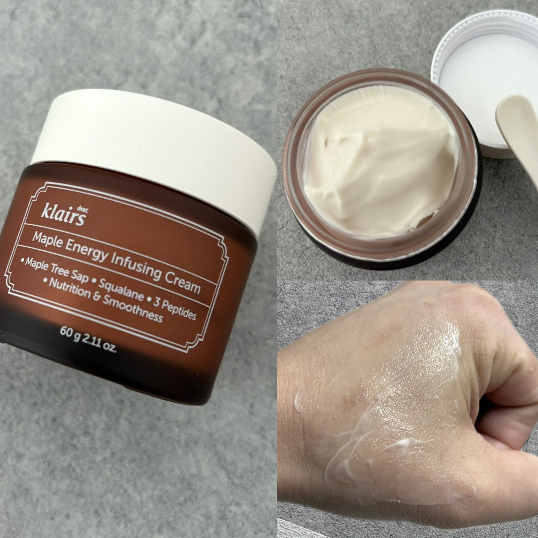 メープルエナジーインフュージングクリーム/Klairs/フェイスクリームを使ったクチコミ（3枚目）