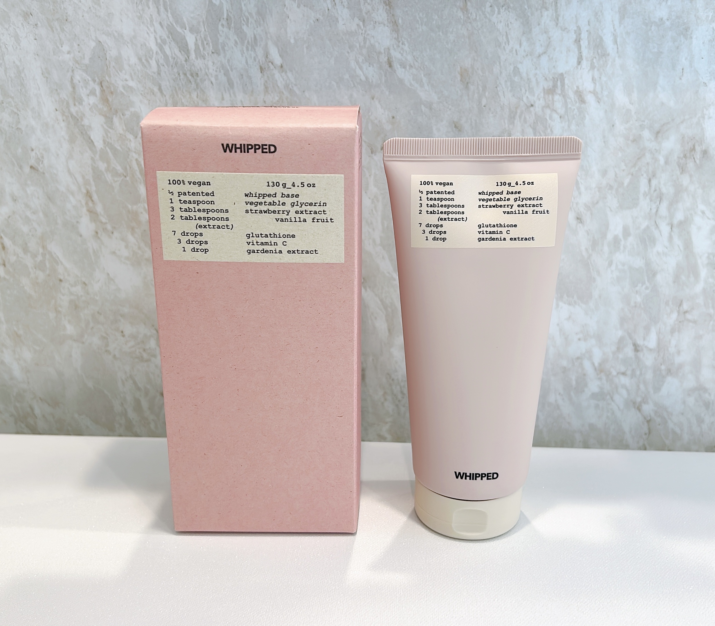 タルバヴィーガンパッククレンザーチューブ / WHIPPED