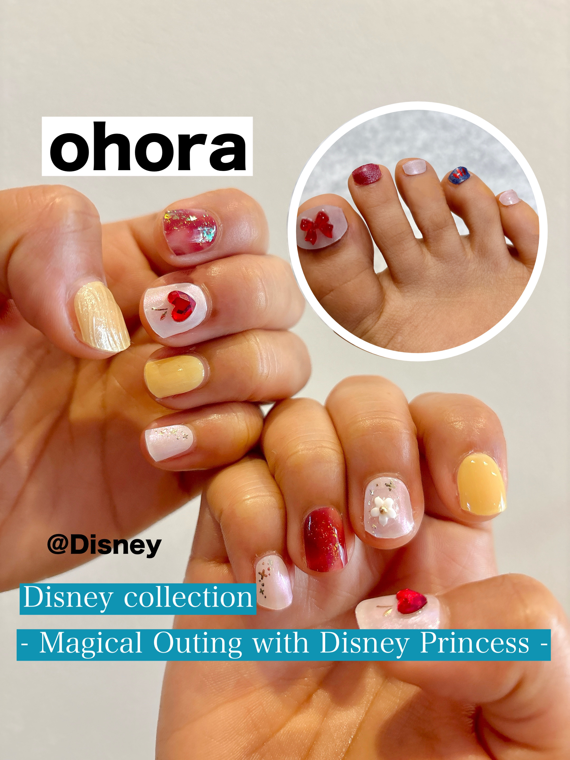 セミキュアジェルネイル（ハンド）/ohora/ネイルシールを使ったクチコミ（1枚目）