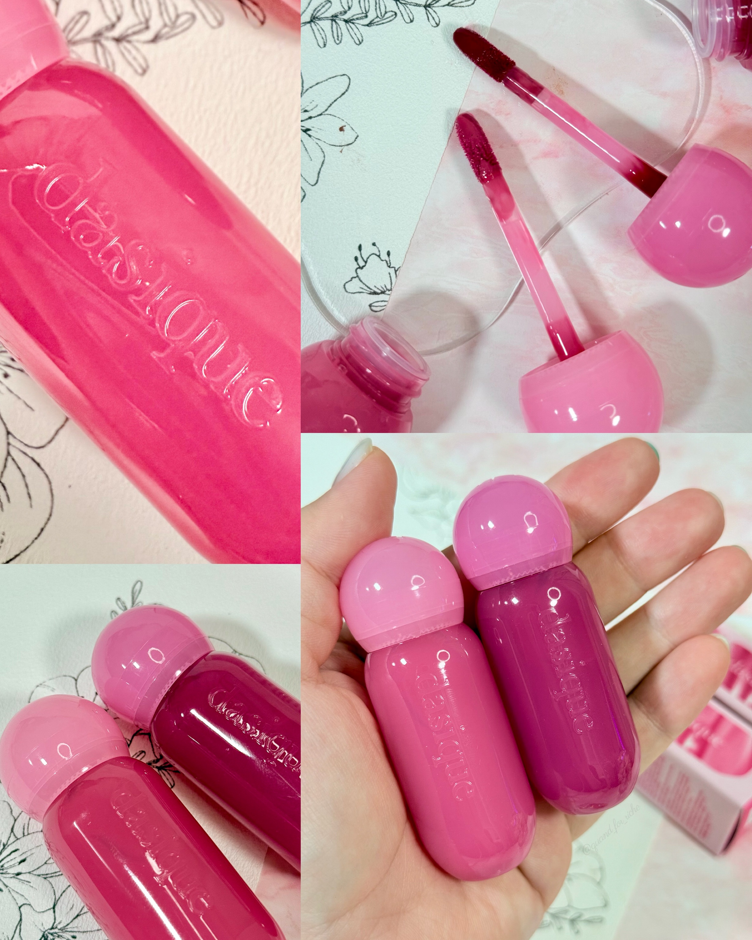 ジューシーデューイグロウティント/dasique/リップティントを使ったクチコミ（3枚目）