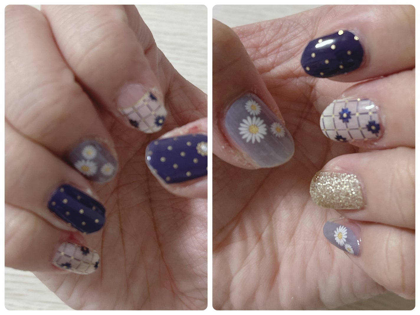 貼るジェルネイル/セリア/ネイルシールを使ったクチコミ(1枚目)