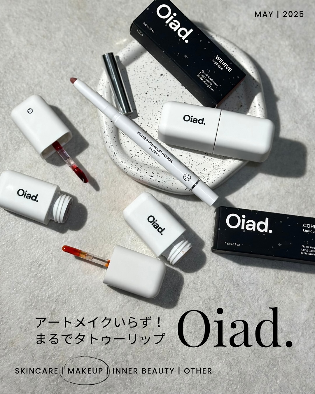 ブラーフィクシングリップペンシル 01 ベッチ/oiad/リップライナーを使ったクチコミ（1枚目）