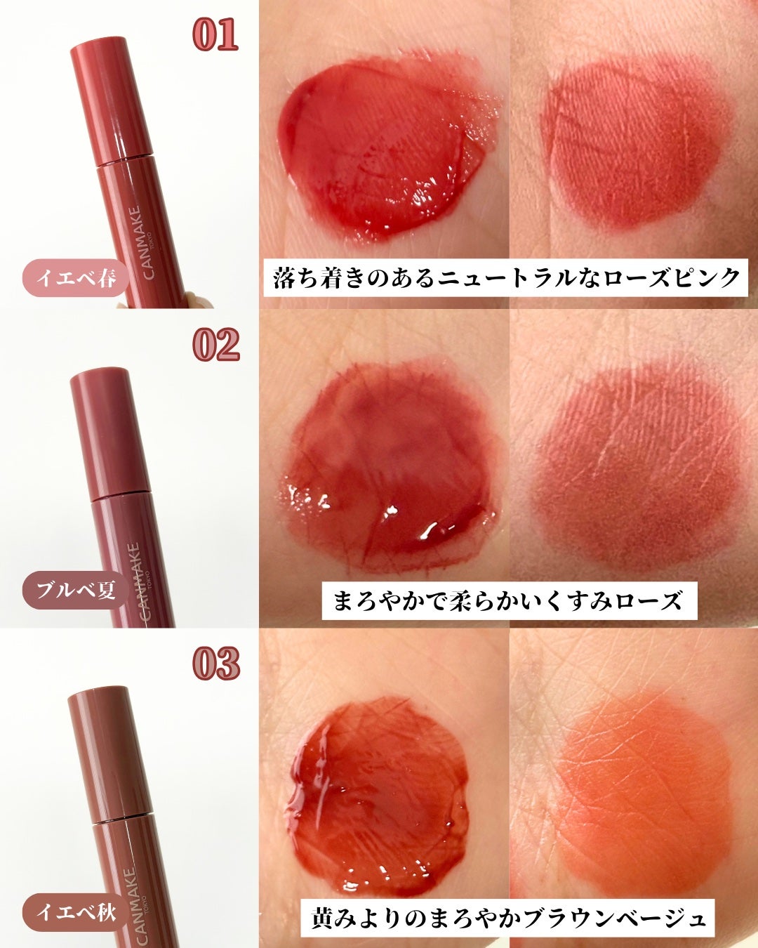 グラスティントシロップ/キャンメイク/リップティントを使ったクチコミ(3枚目)