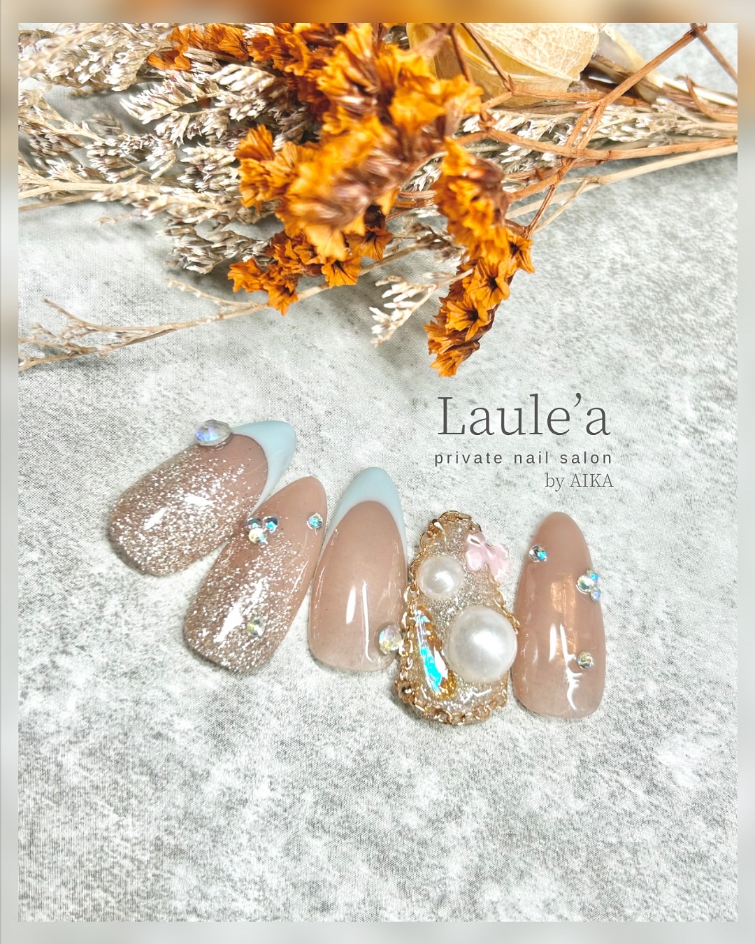 アイスオーロラ ストーン/キラネイル/ネイルチップ・パーツを使ったクチコミ（3枚目）