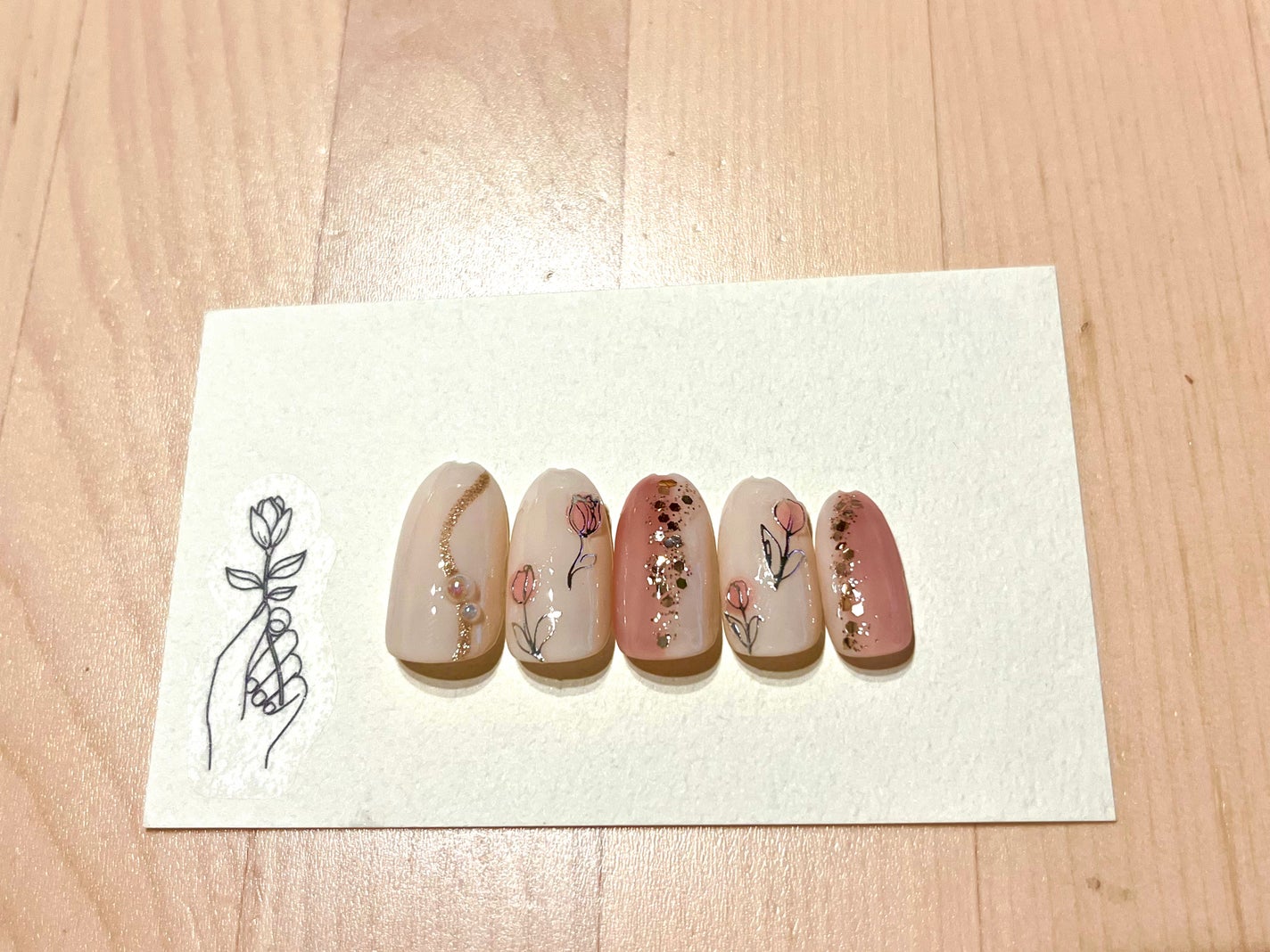 ネイルシール/DAISO/ネイルシールを使ったクチコミ(1枚目)