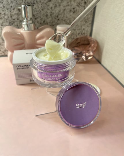 コラーゲンバウンスアップバリアクリーム/SNP/フェイスクリームを使ったクチコミ(4枚目)