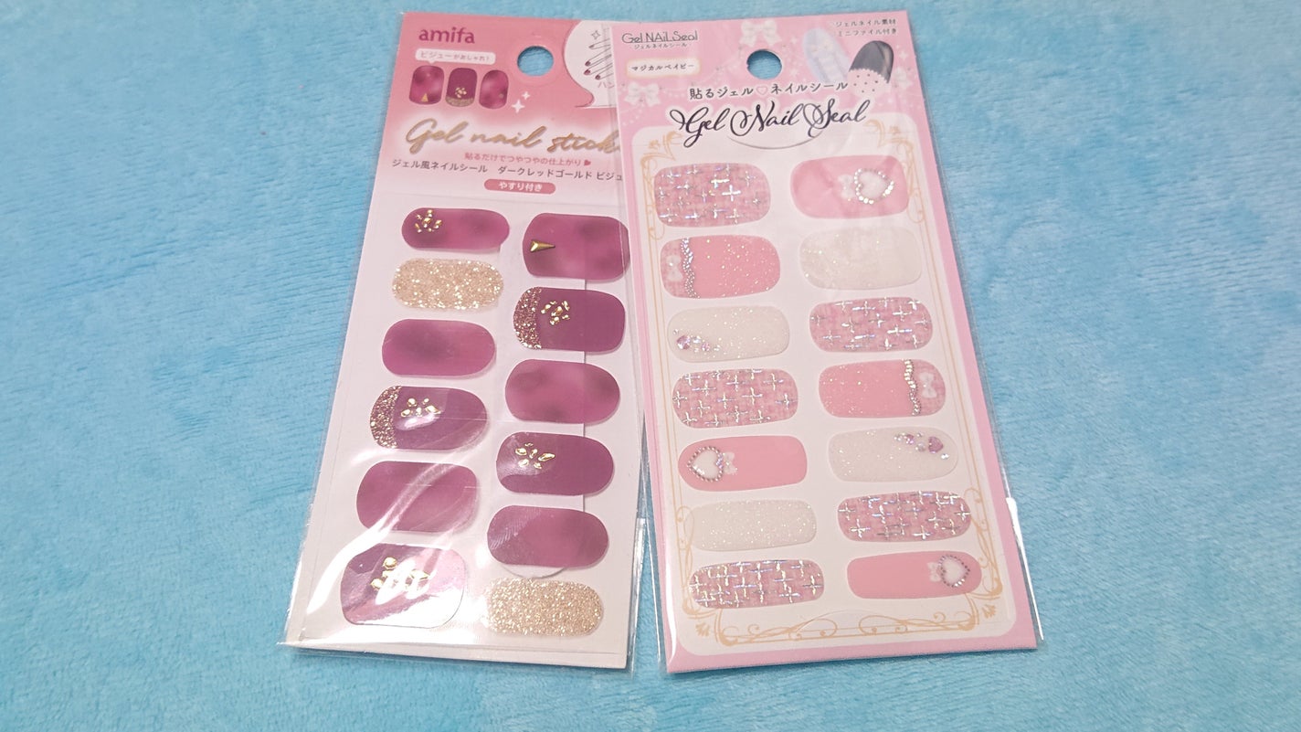 貼るジェルネイル/セリア/ネイルシールを使ったクチコミ(1枚目)