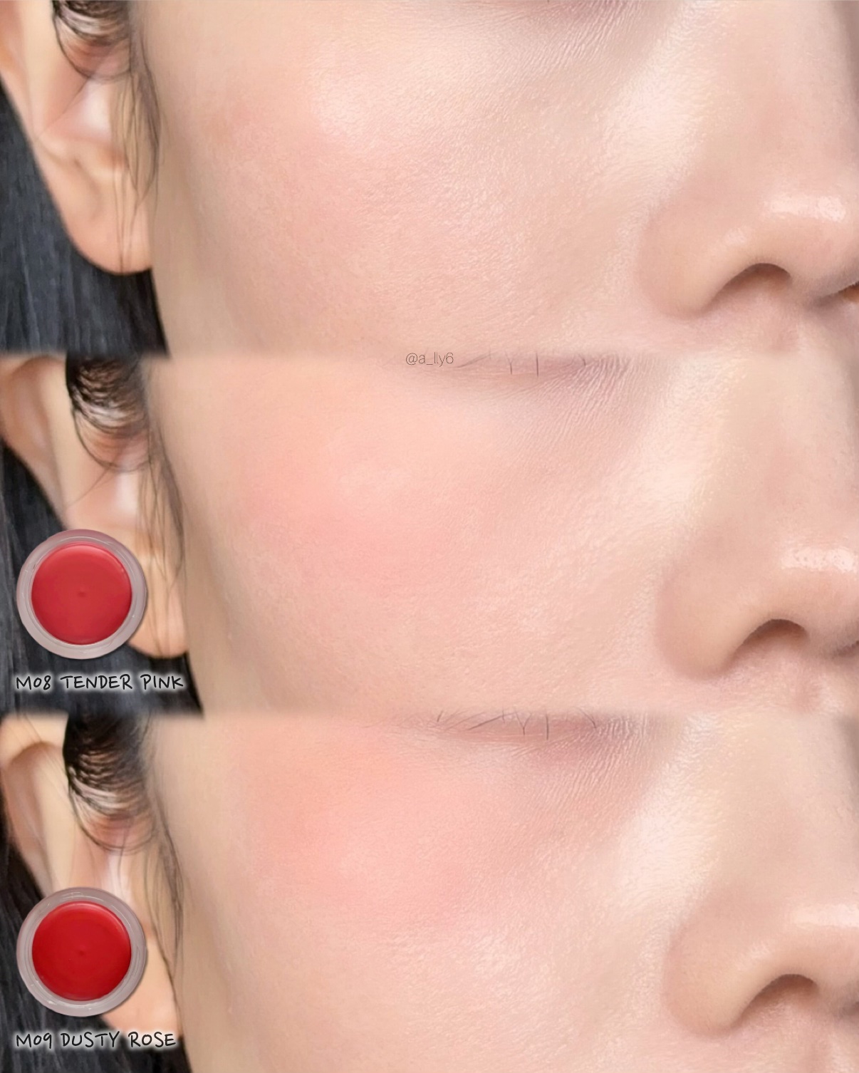 カスタムリップアンドチークシングル D01 デューイグロー/Heart Percent/ジェル・クリームチークを使ったクチコミ（3枚目）