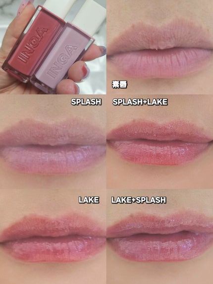 ウォーターグローリップティント/INGA/リップティントを使ったクチコミ(5枚目)