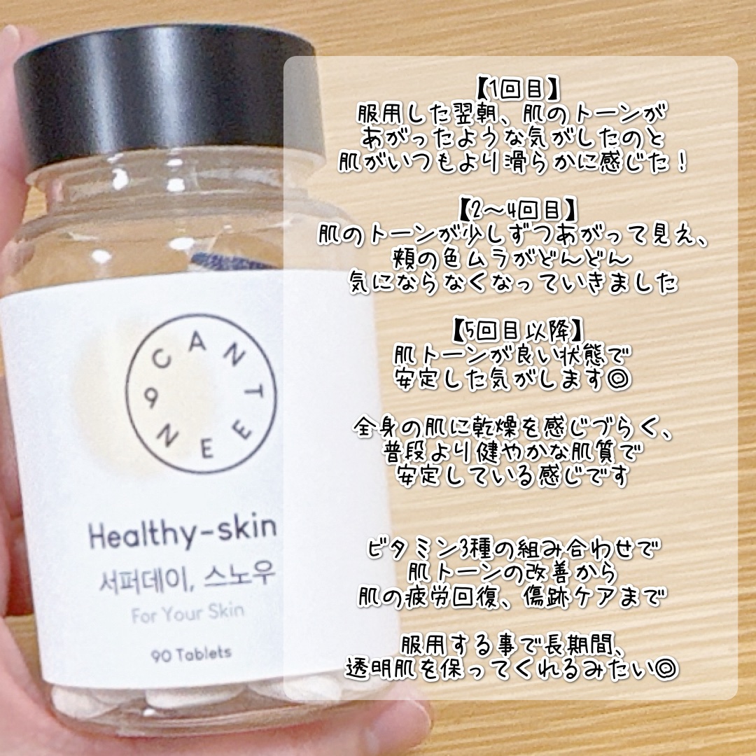 サファーデイ スノー/canteen9/美容サプリメントを使ったクチコミ（3枚目）