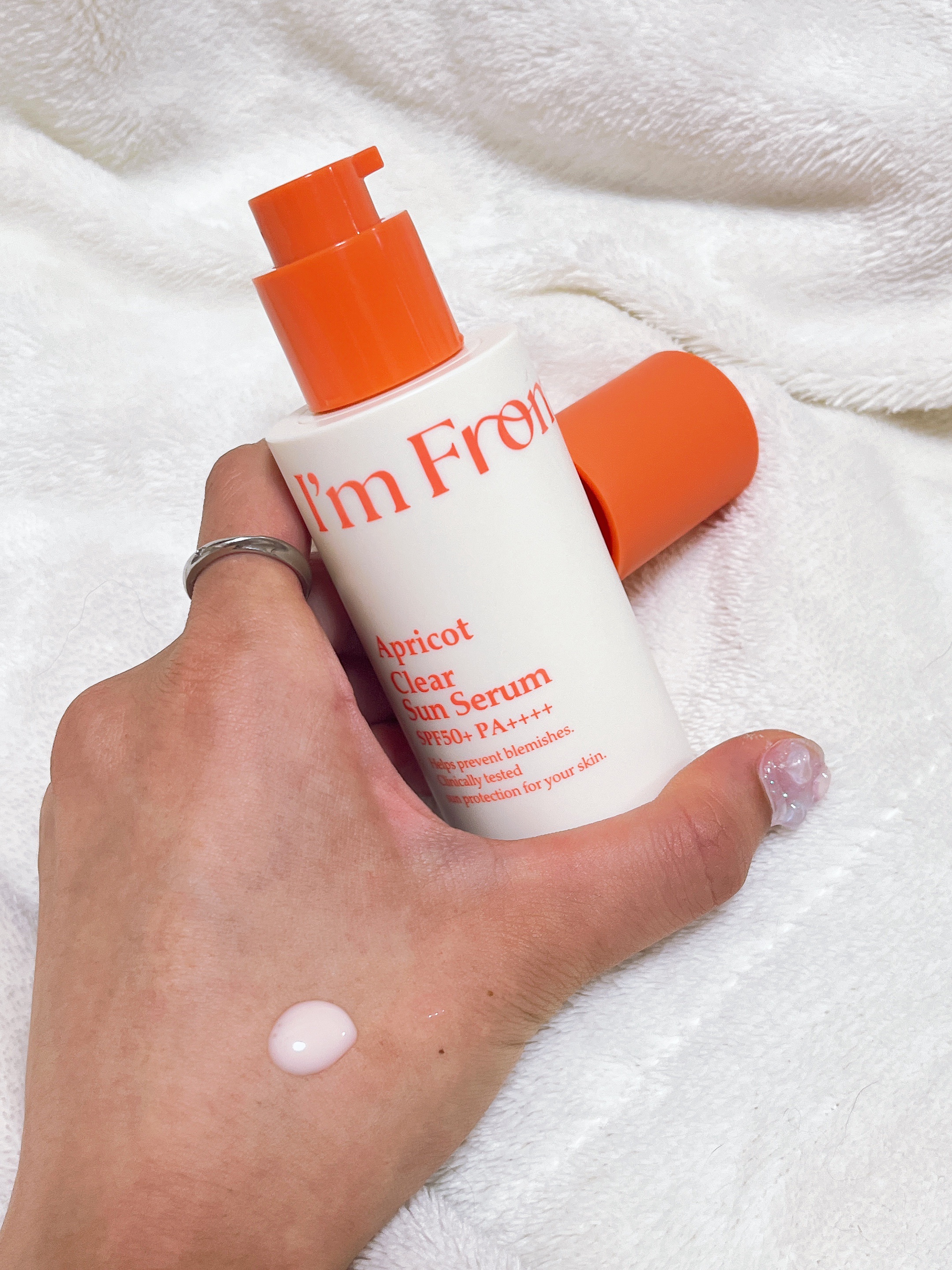 アプリコットクリアサンセラム/I'm from/日焼け止めローションを使ったクチコミ（2枚目）