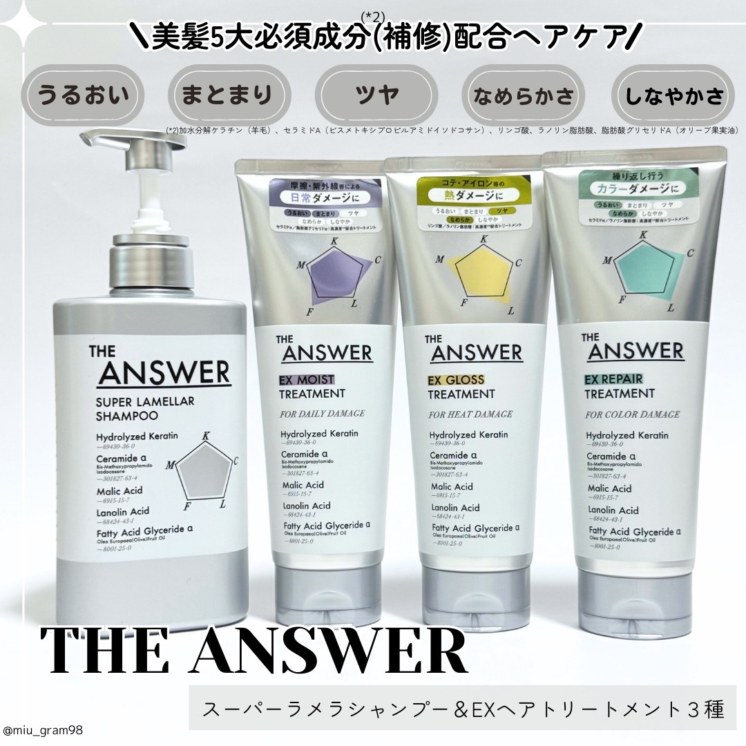 THE ANSWER EXグロストリートメント FOR HEAD DAMAGE/THE ANSWER/洗い流すヘアトリートメントを使ったクチコミ（1枚目）
