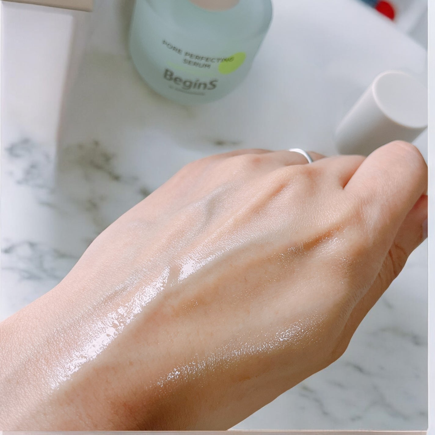 Pore Perfecting Serum/BeginS by JUNGSAEMMOOL/美容液を使ったクチコミ(4枚目)