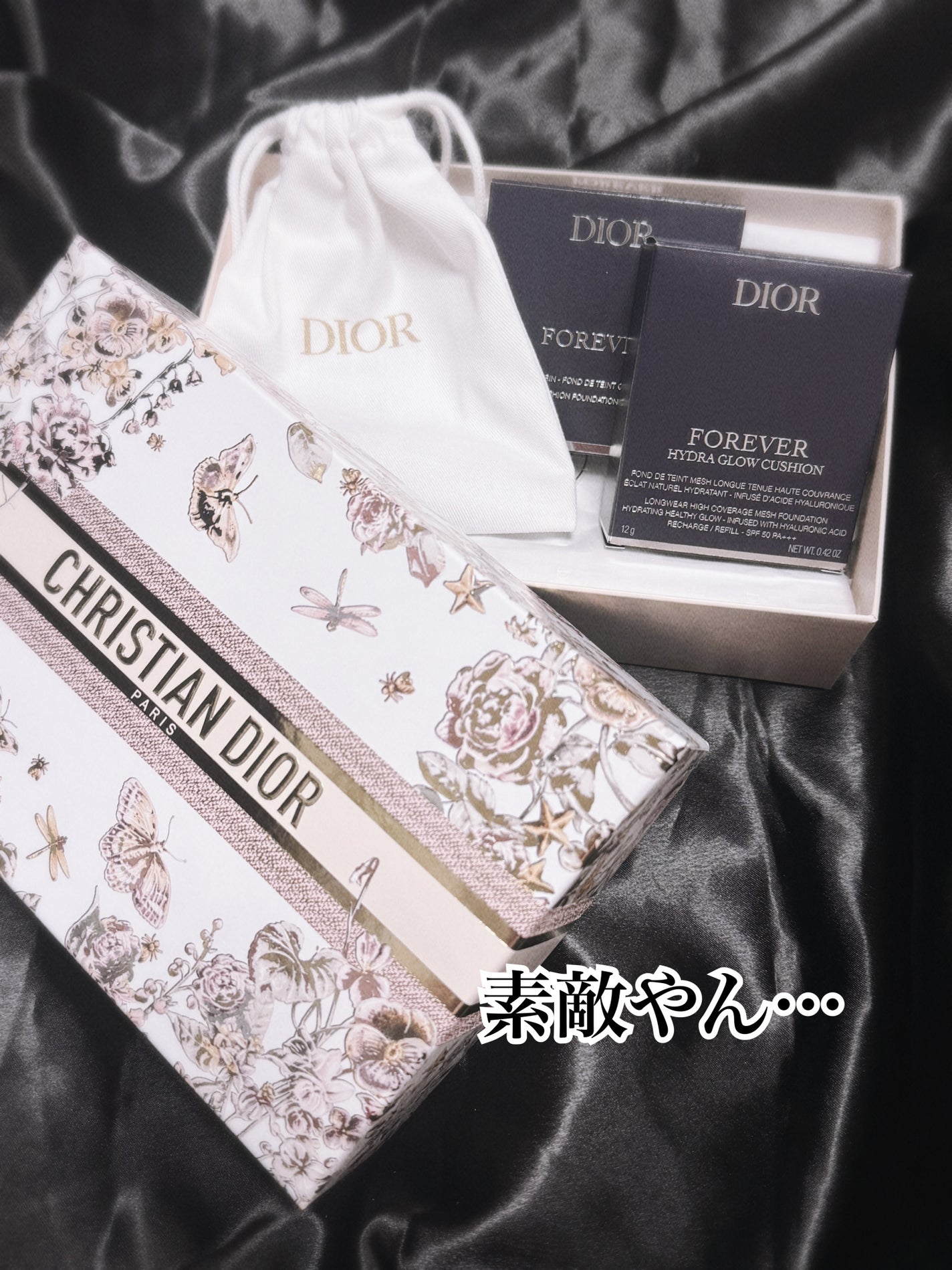 ディオールスキン フォーエヴァー イドラ グロウ クッション(リフィル)/Dior/クッションファンデーションを使ったクチコミ(4枚目)