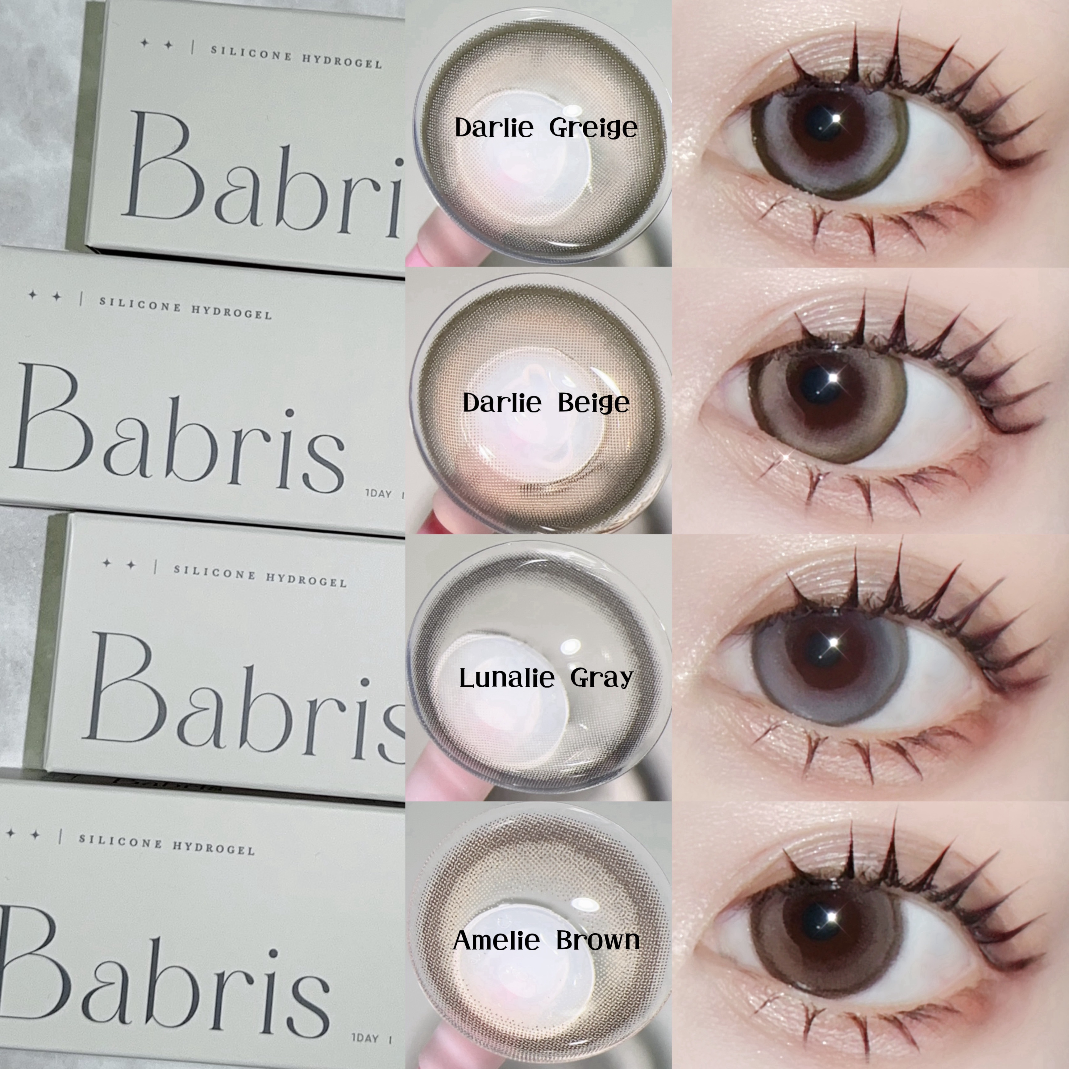 Babris silicone hydrogel 1day/Babris silicone hydrogel/ワンデー（１DAY）カラコンを使ったクチコミ（2枚目）
