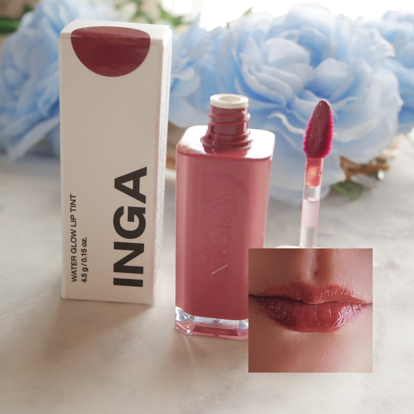 ウォーターグローリップティント/INGA/リップティントを使ったクチコミ(3枚目)