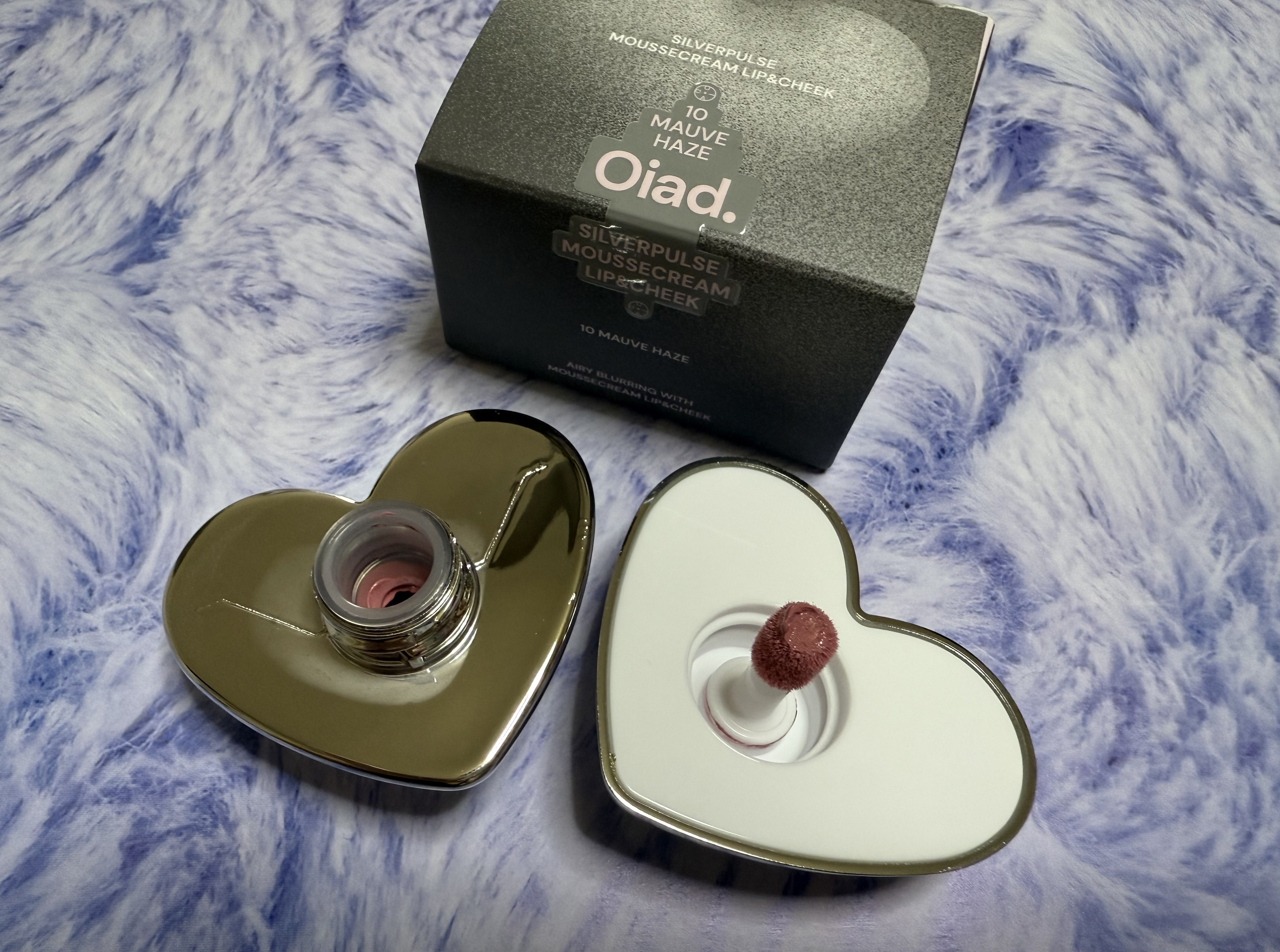 シルバーパース ムースクリーム リップ＆チーク 10 モーブヘイズ/oiad/ジェル・クリームチークを使ったクチコミ（3枚目）