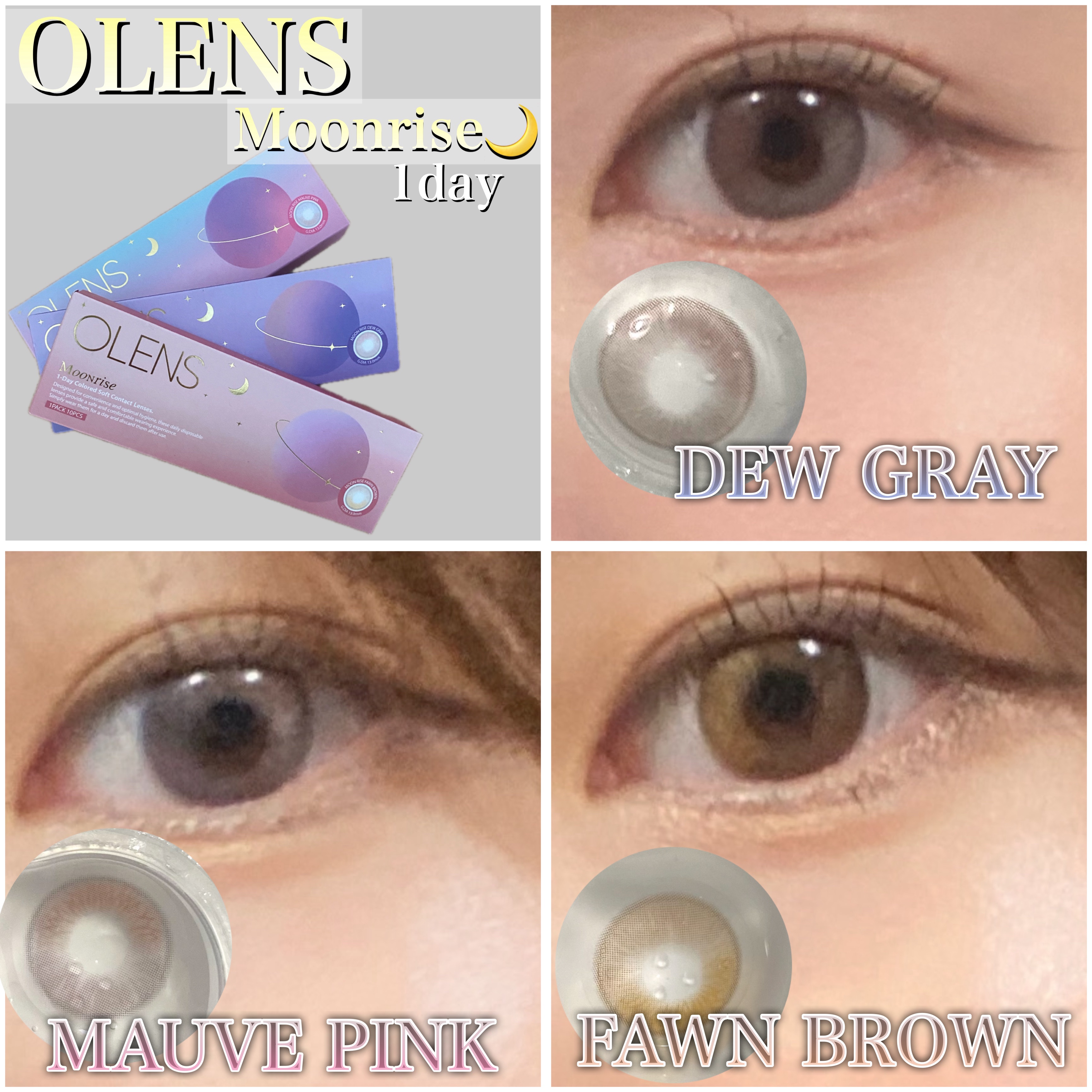 Moonrise/OLENS/１ヶ月（１MONTH）カラコンを使ったクチコミ（1枚目）