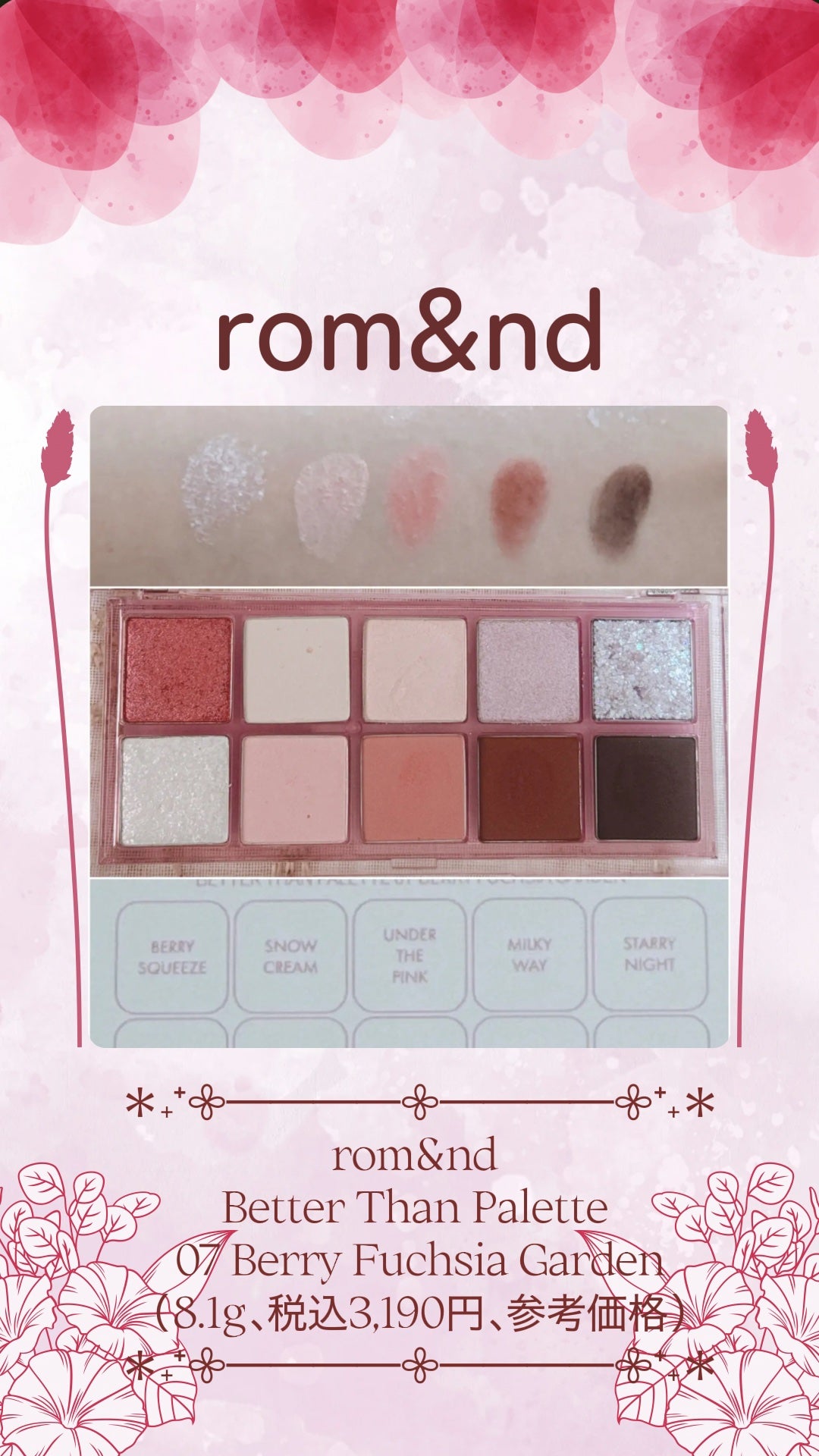 ベターザンパレット/rom&nd/アイシャドウパレットを使ったクチコミ(1枚目)