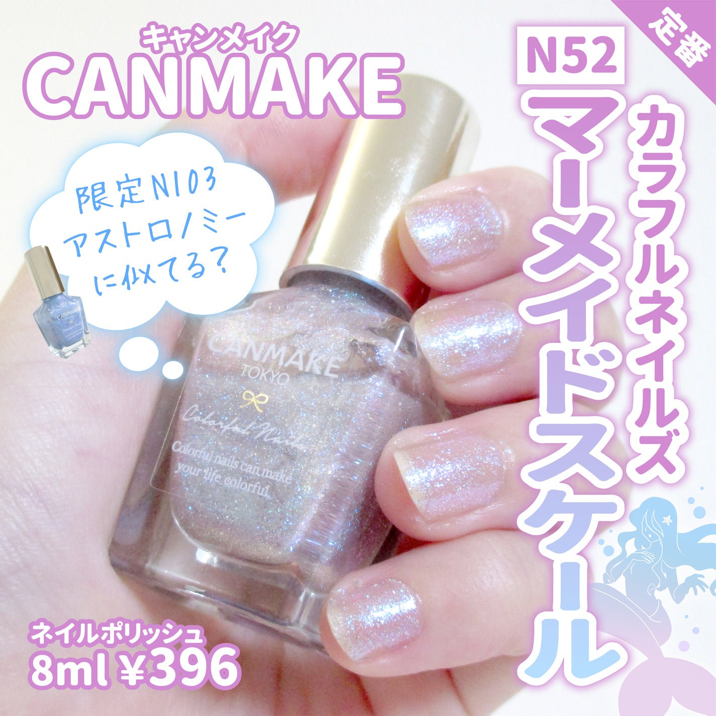 カラフルネイルズ/キャンメイク/マニキュアを使ったクチコミ(1枚目)