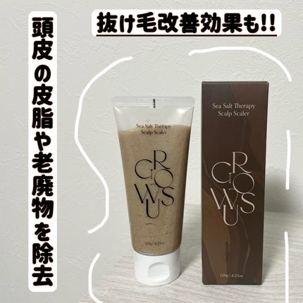 シーソルトセラピースカルプスケーラー/GROWUS/ヘッドスクラブを使ったクチコミ(2枚目)
