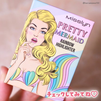 プリティマーメイド レインボー ハイライター/Misslyn/パウダーハイライトを使ったクチコミ(8枚目)