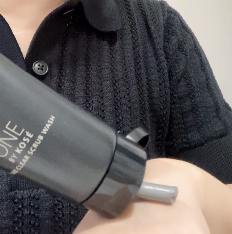 ポアクリア スクラブ ウォッシュ/ONE BY KOSE/洗顔フォームを使ったクチコミ（2枚目）