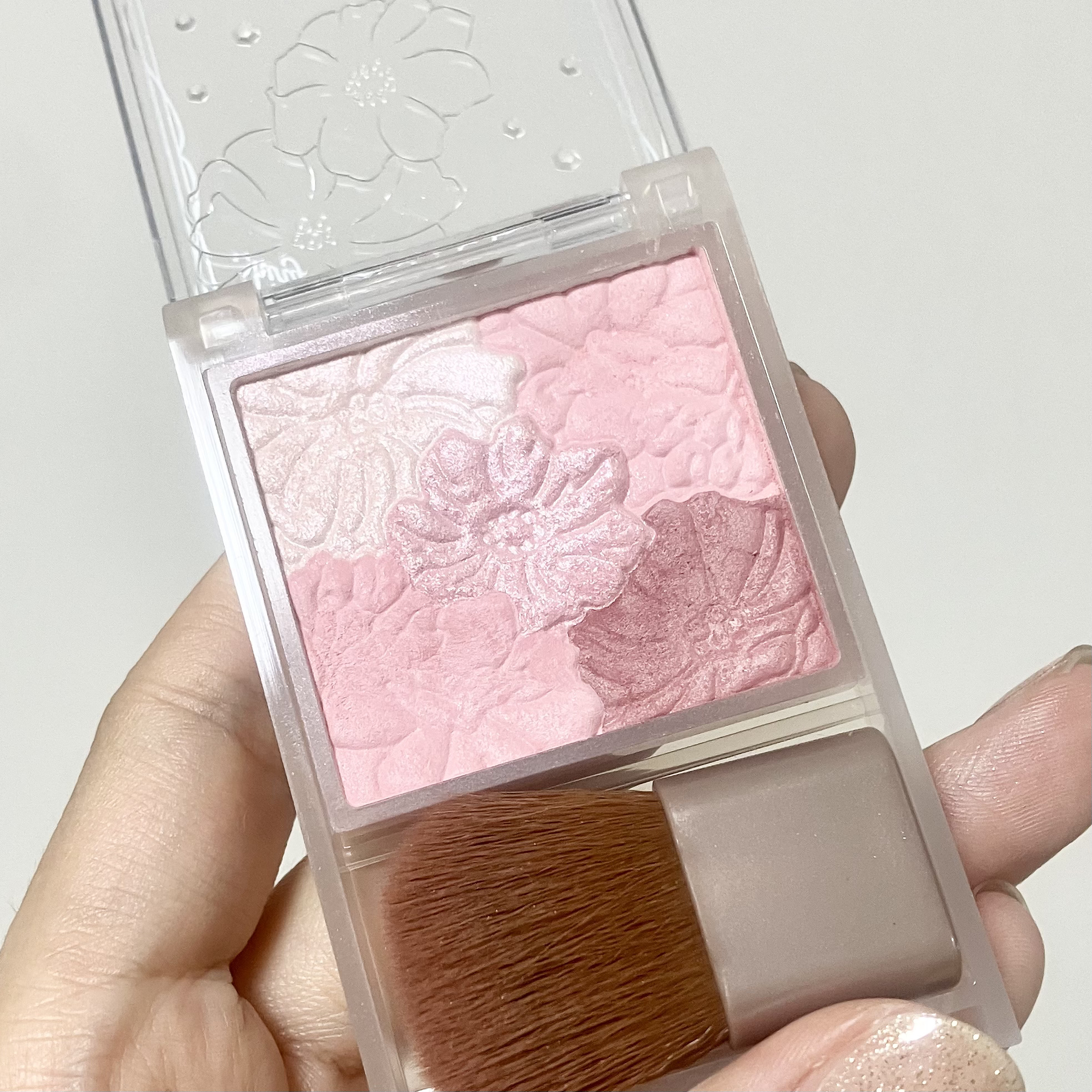 グロウフルールチークス（ブレンドタイプ） B02 ローズバレリーナ/キャンメイク/パウダーチークを使ったクチコミ（2枚目）