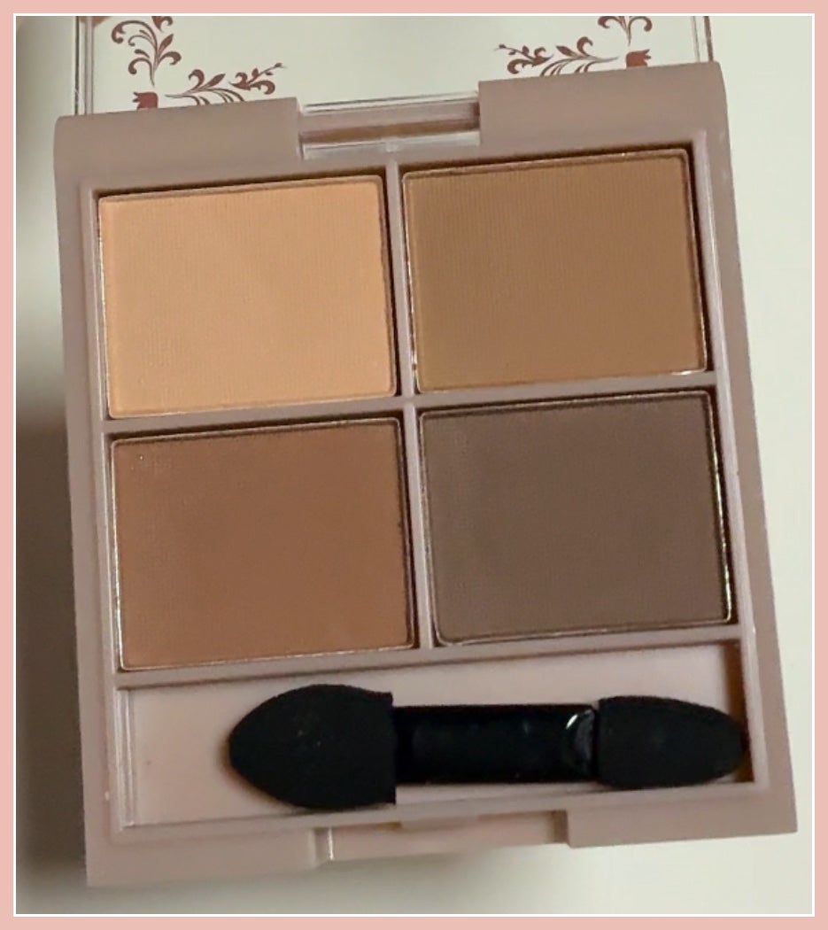 &. Wチャーム アイシャドウマットカラーマルチパレット/DAISO/アイシャドウパレットを使ったクチコミ(4枚目)