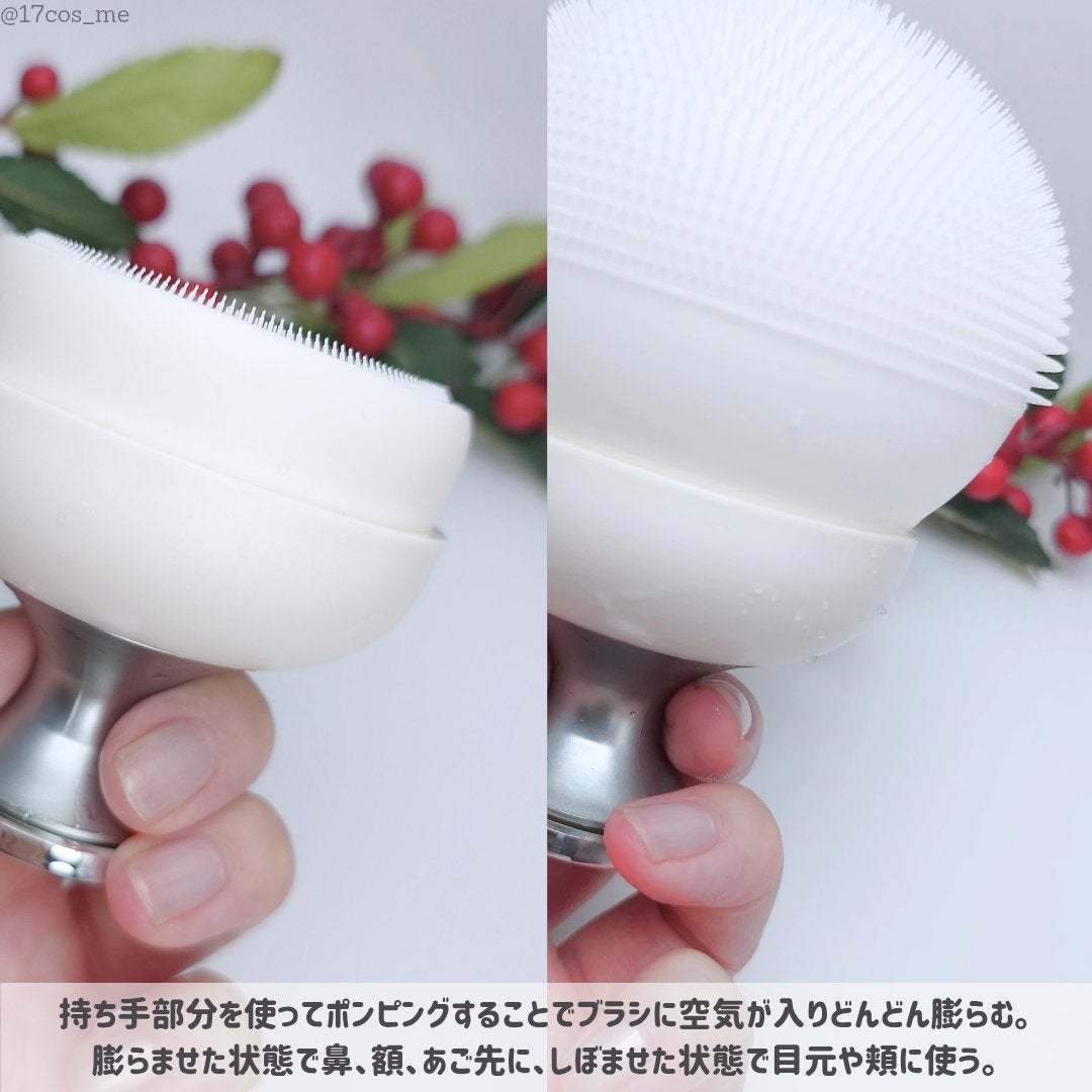 エアクッション洗顔ブラシエキスパート/Themaqueen/美顔器・マッサージを使ったクチコミ(3枚目)