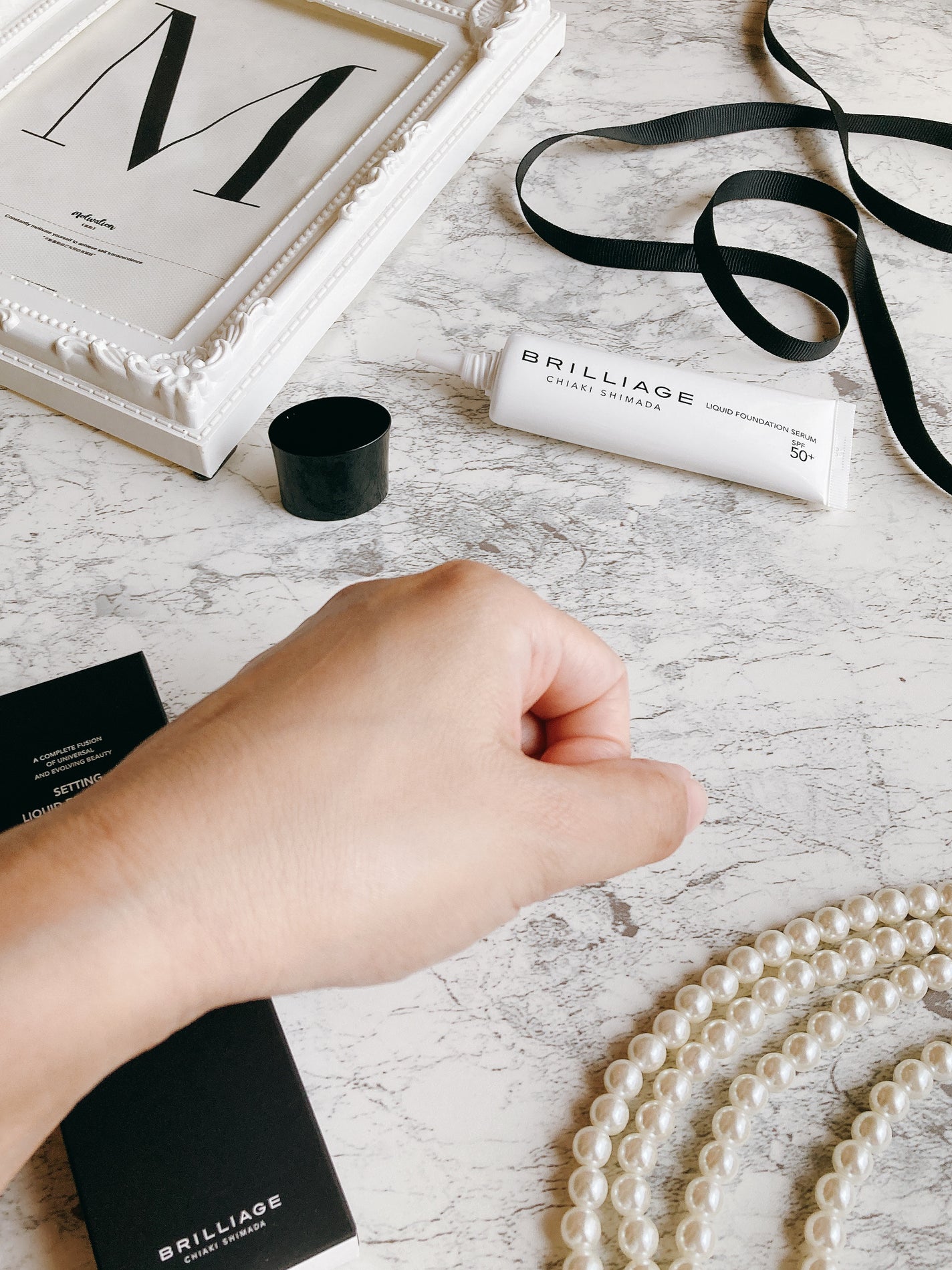 セッティング リキッドファンデーション セラム/ブリリアージュ/リキッドファンデーションを使ったクチコミ(9枚目)