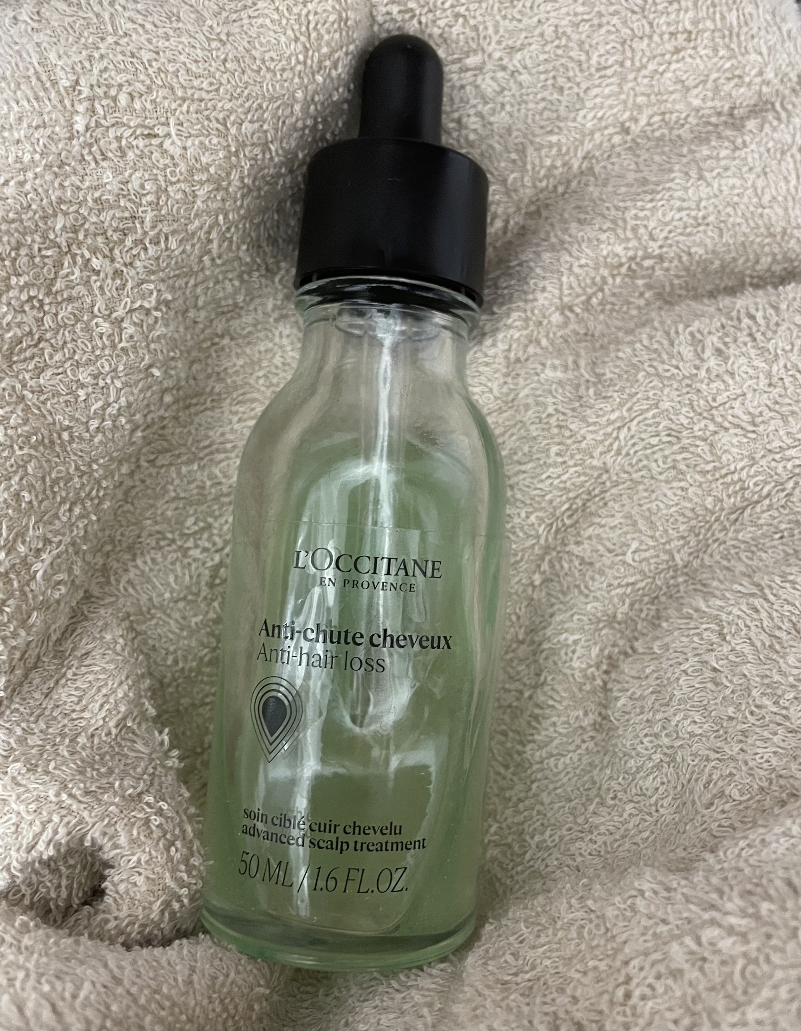 薬用 メディカル アンチヘアロスセラム/L'OCCITANE/頭皮ローションを使ったクチコミ（2枚目）