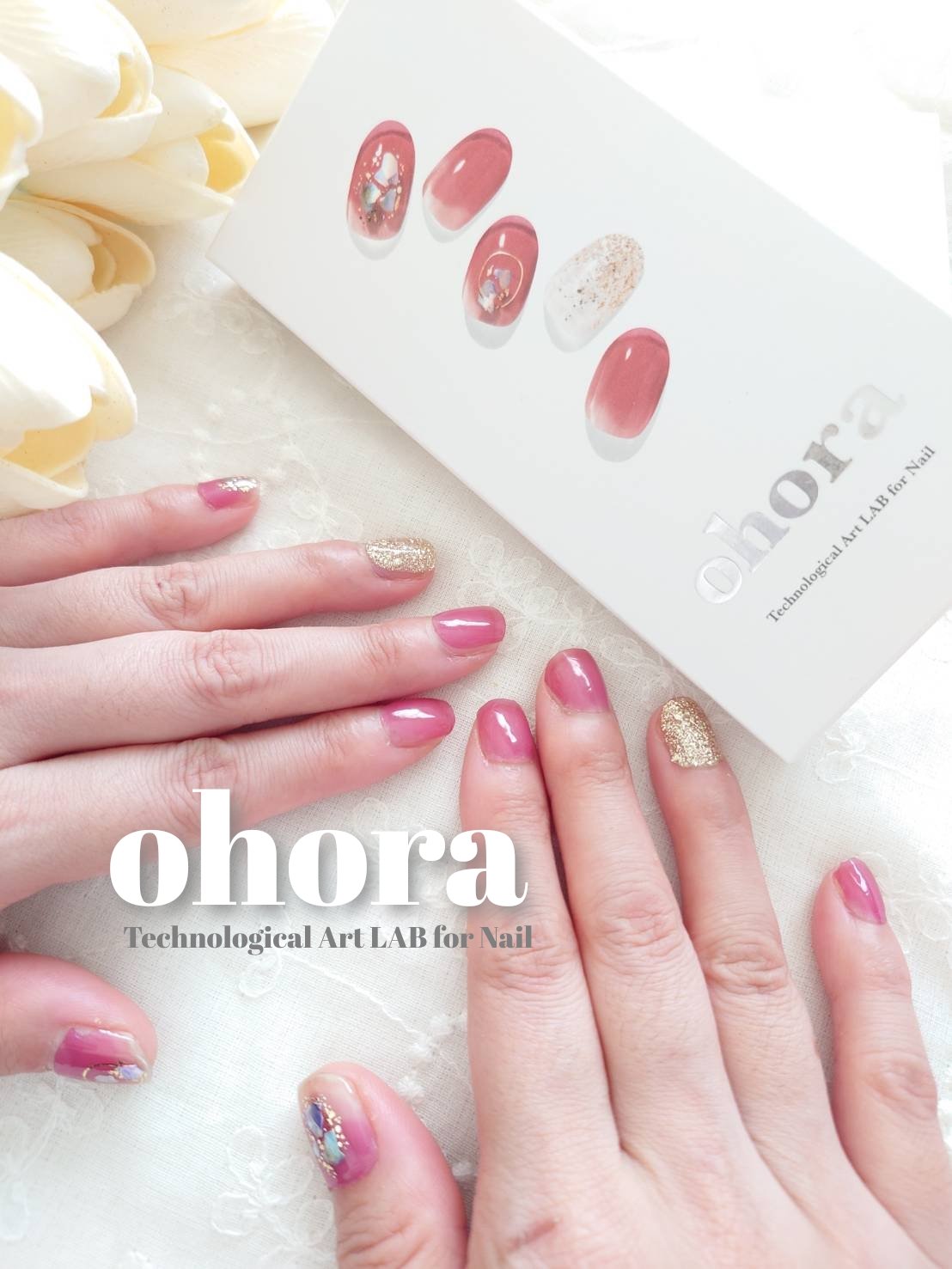 セミキュアジェルネイル（ハンド）/ohora/ネイルシールを使ったクチコミ（1枚目）