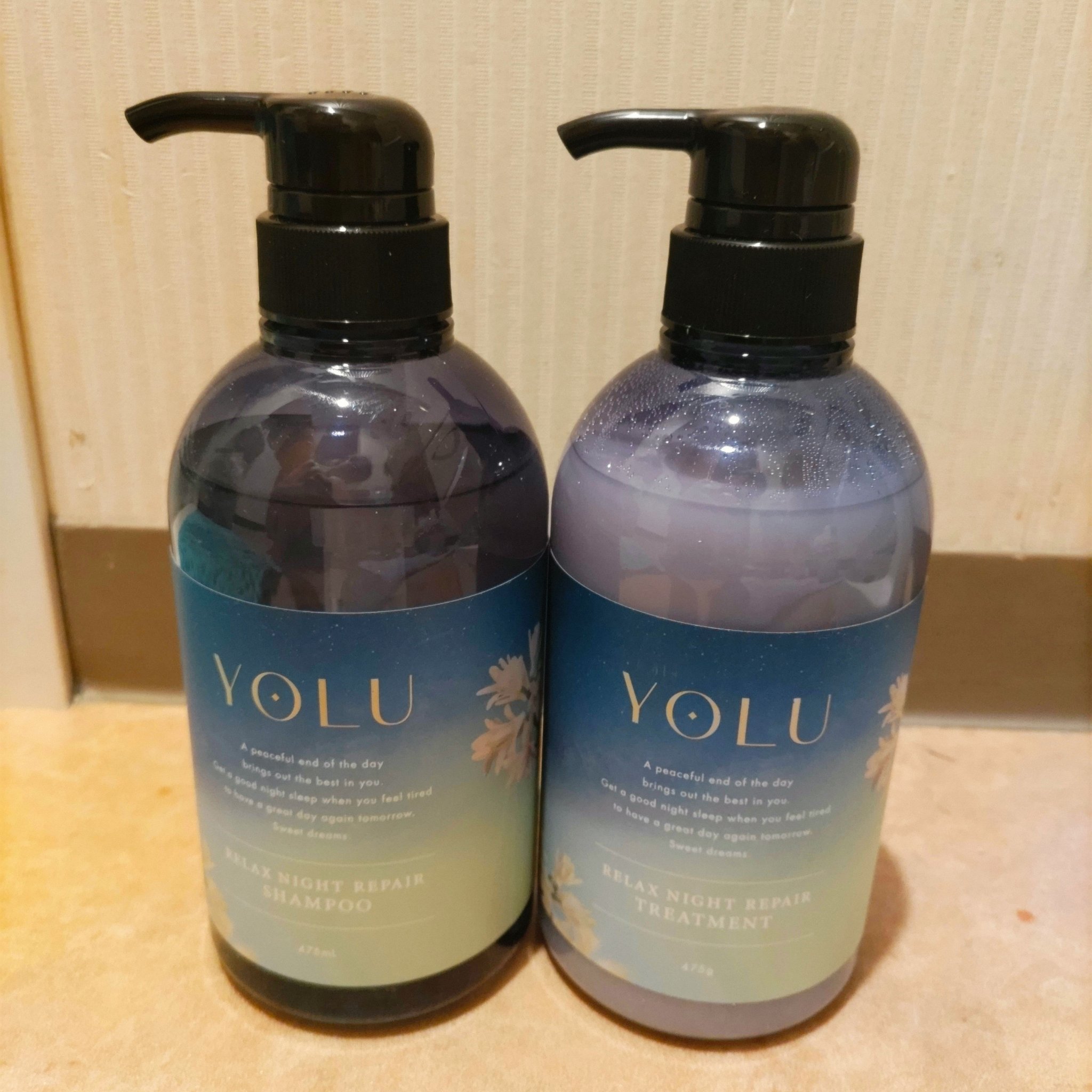 リラックスナイトリペア シャンプー／トリートメント/YOLU/シャンプー・コンディショナーを使ったクチコミ（1枚目）