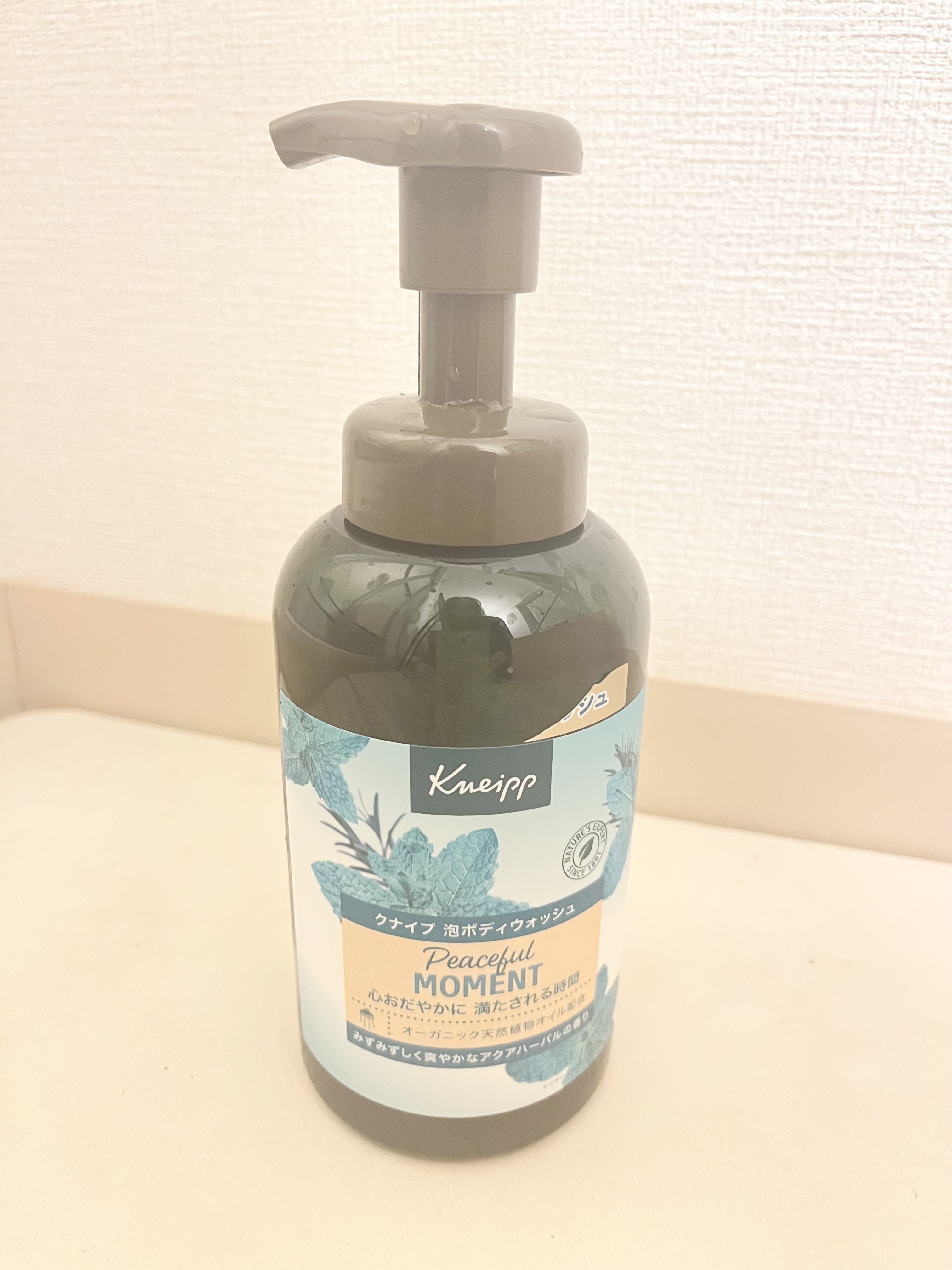 クナイプ 泡ボディウォッシュ ピースフルモーメント アクアハーバルの香り ボトル 450g/クナイプ/ボディソープを使ったクチコミ（1枚目）