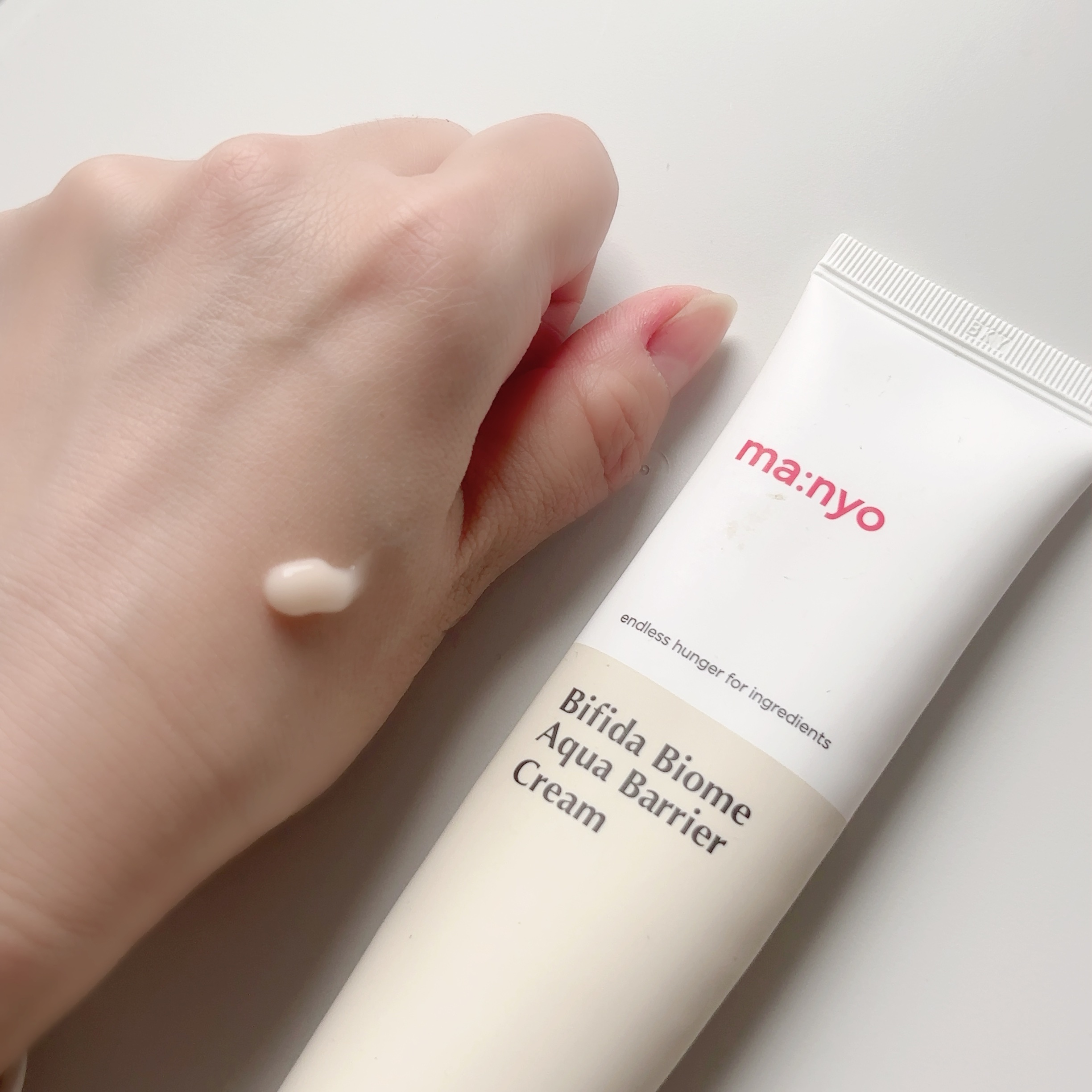 ビフィダバイオームアクアバリアクリーム/manyo/フェイスクリームを使ったクチコミ（1枚目）