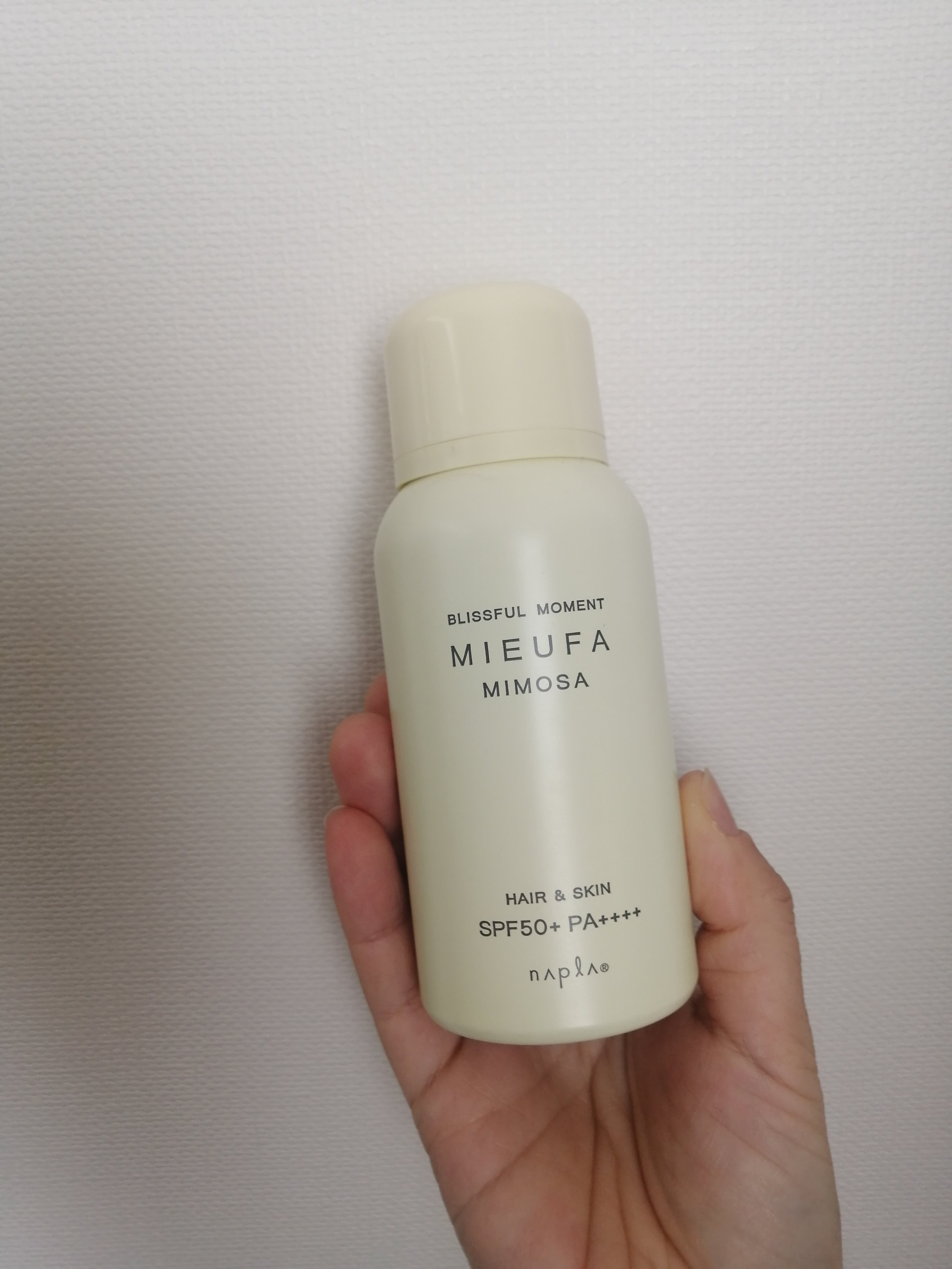 ミーファ フレグランスUVスプレー ミモザ/MIEUFA/日焼け止めミスト・スプレーを使ったクチコミ（1枚目）