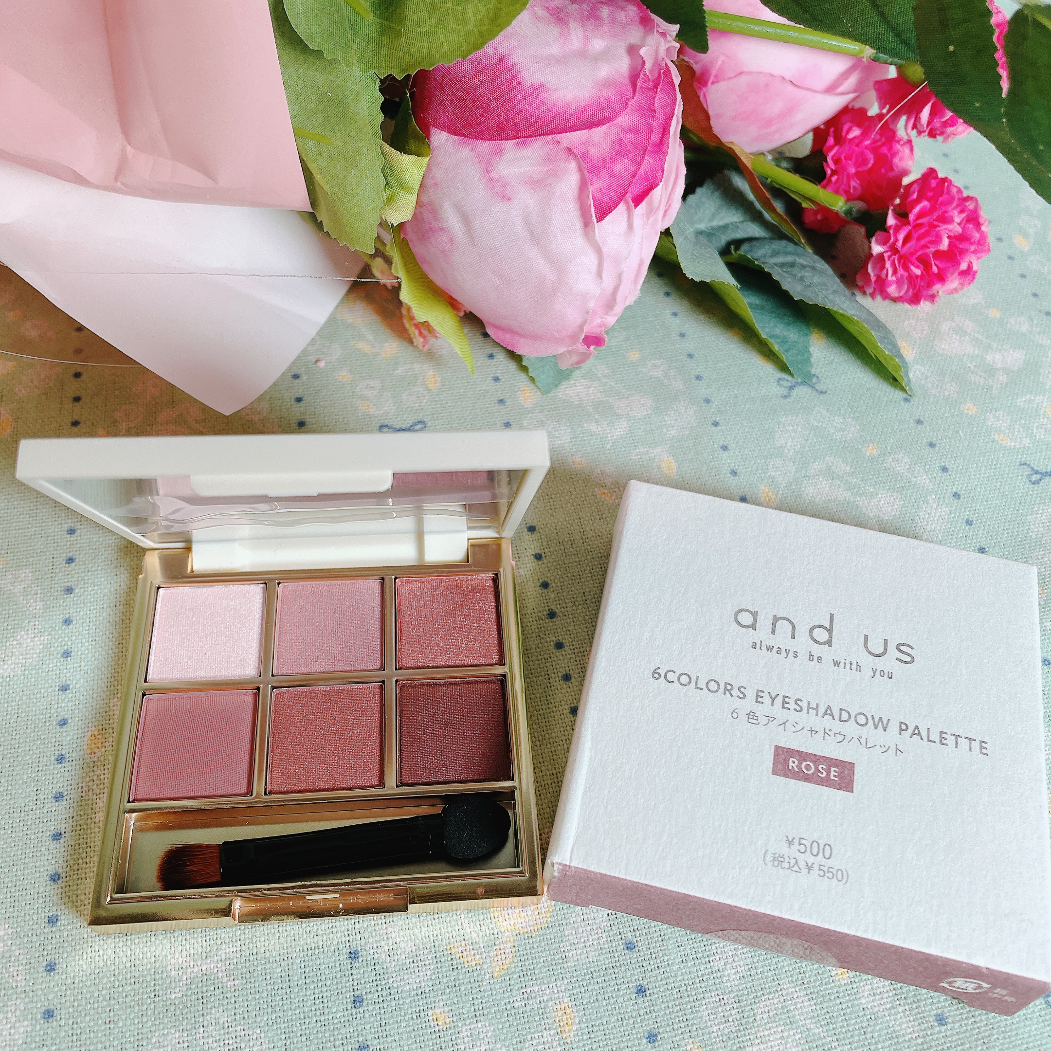 6色アイシャドウパレット/and us/アイシャドウパレットを使ったクチコミ（2枚目）