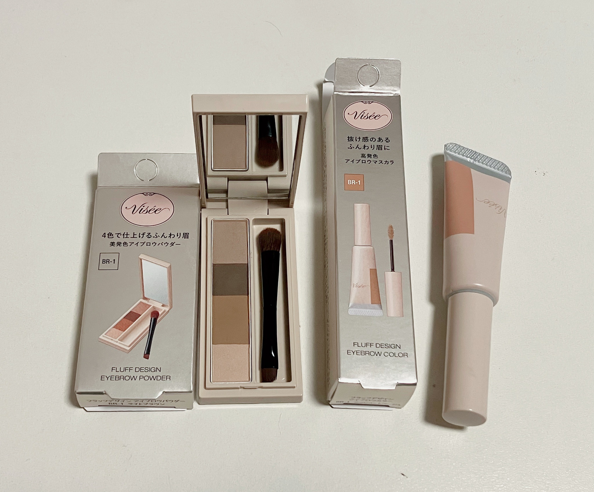 フラッフデザイン アイブロウパウダー/Visée/パウダーアイブロウを使ったクチコミ（1枚目）