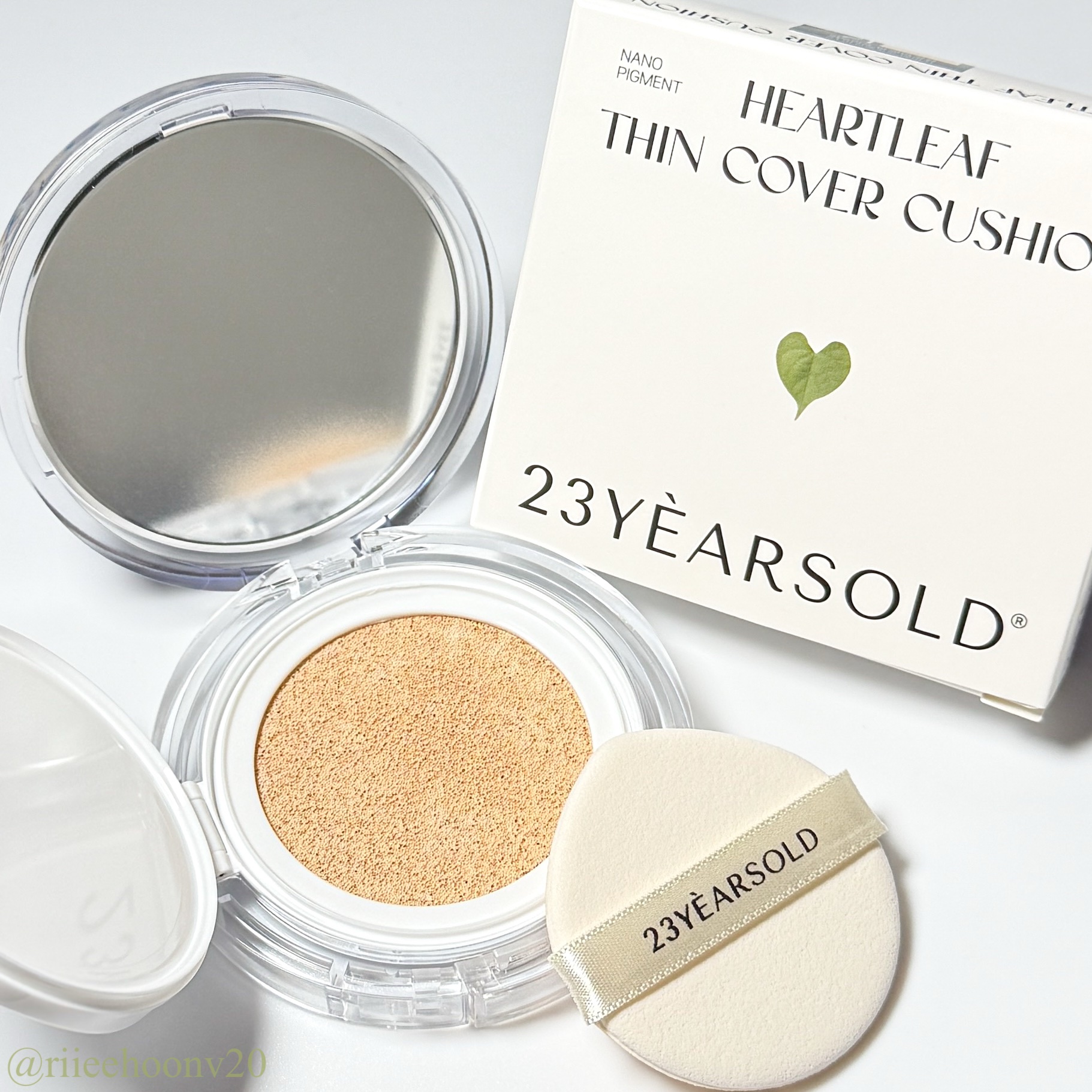 ハートリーフシーンカバークッション/23years old/クッションファンデーションを使ったクチコミ（1枚目）