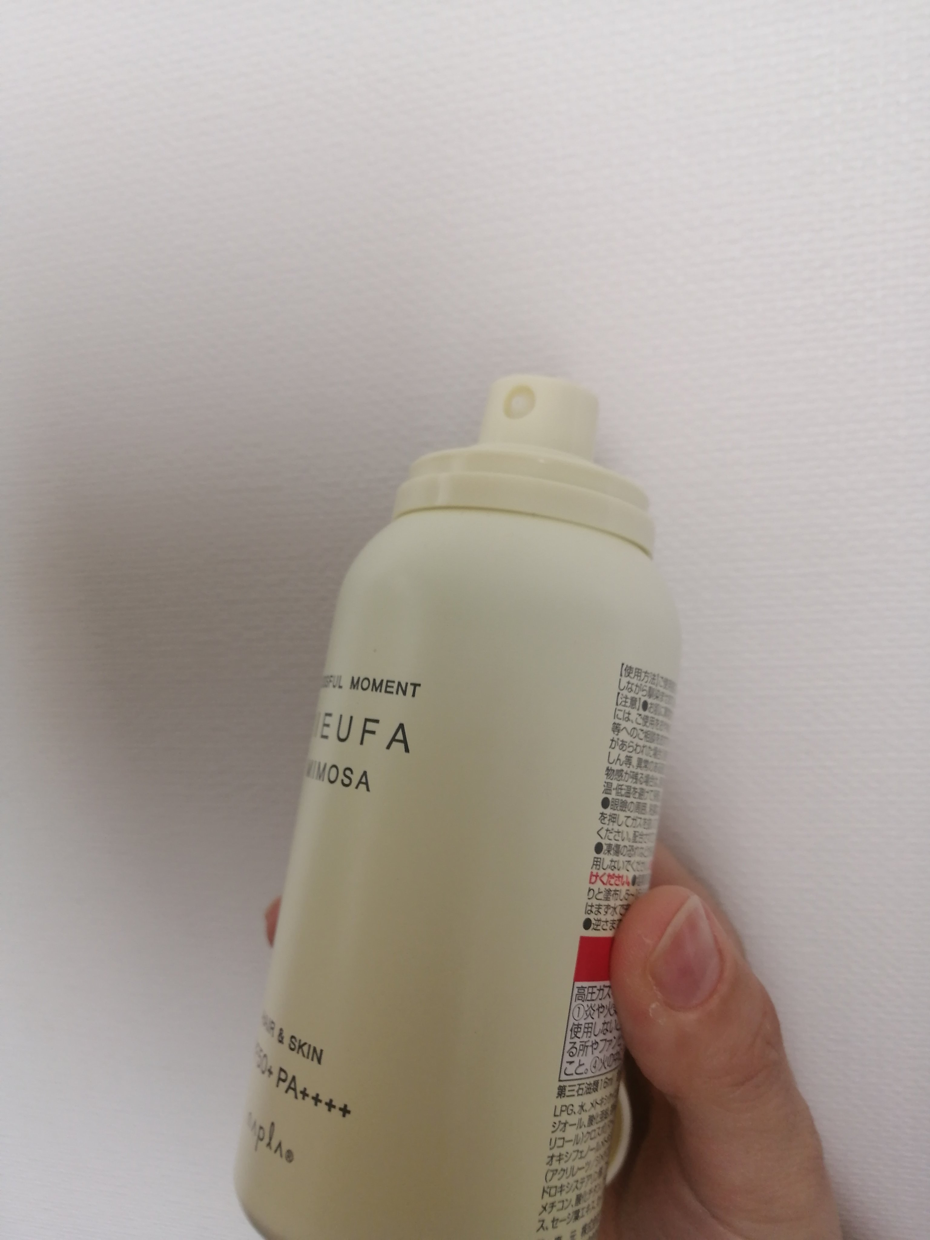 ミーファ フレグランスUVスプレー ミモザ/MIEUFA/日焼け止めミスト・スプレーを使ったクチコミ（2枚目）