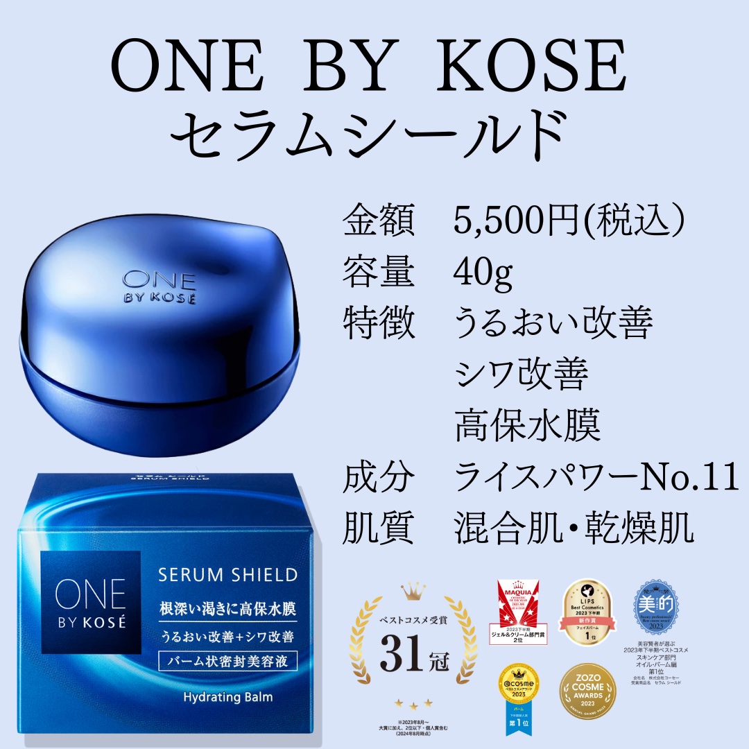 セラム シールド/ONE BY KOSE/フェイスバームを使ったクチコミ（2枚目）