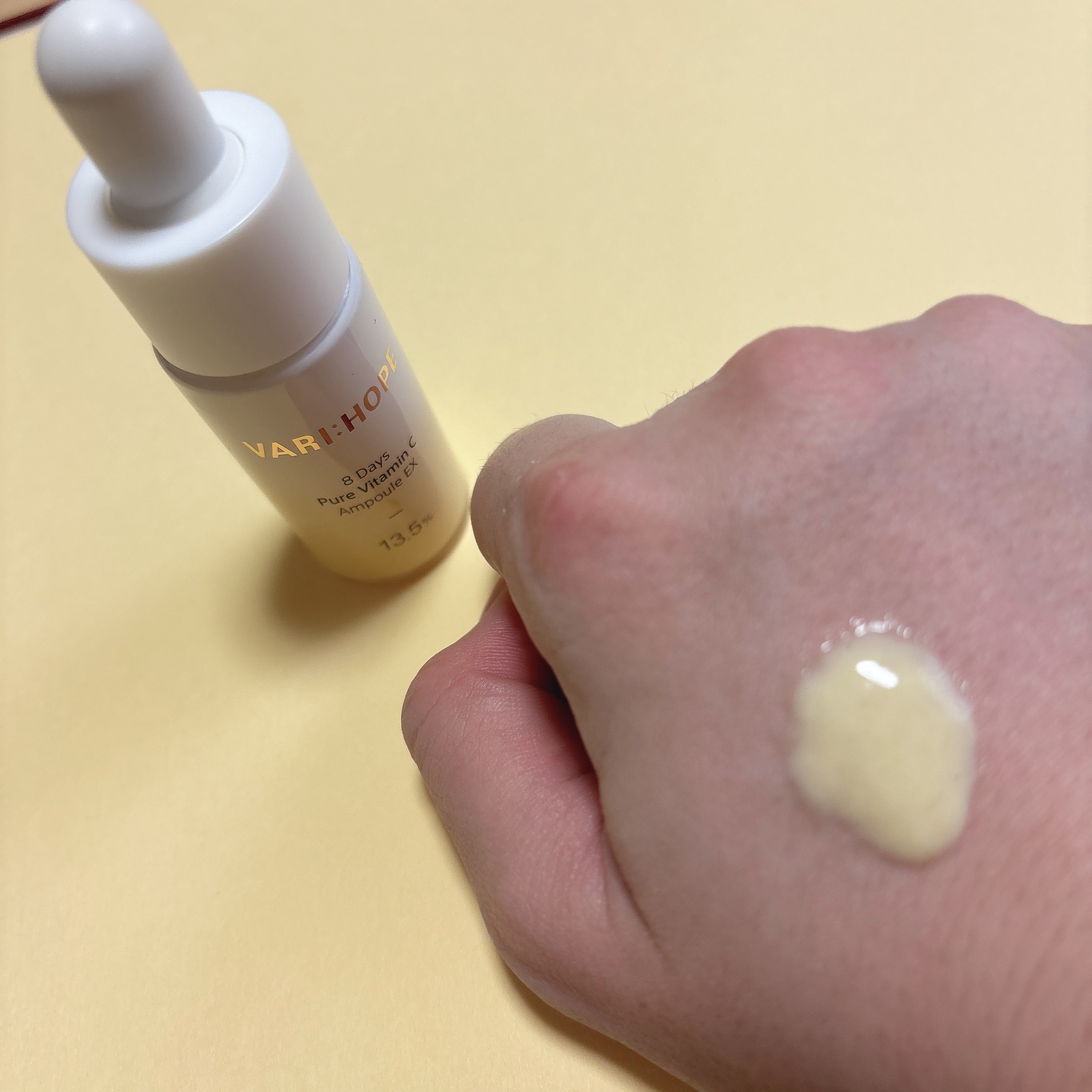 ８デイズピュアビタミンCアンプル/VARI:HOPE/美容液を使ったクチコミ（3枚目）