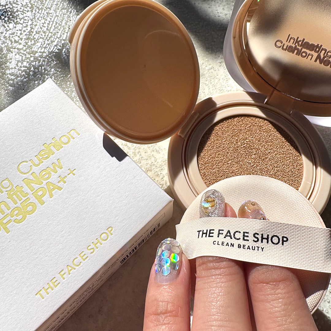 インクラスティングクッションファンデーション/THE FACE SHOP/クッションファンデーションを使ったクチコミ（2枚目）