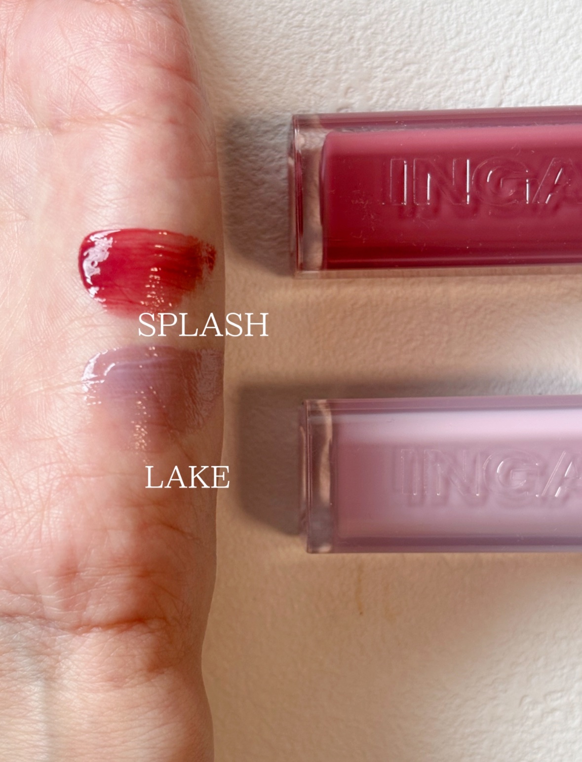 ウォーターグローリップティント/INGA/リップティントを使ったクチコミ（3枚目）