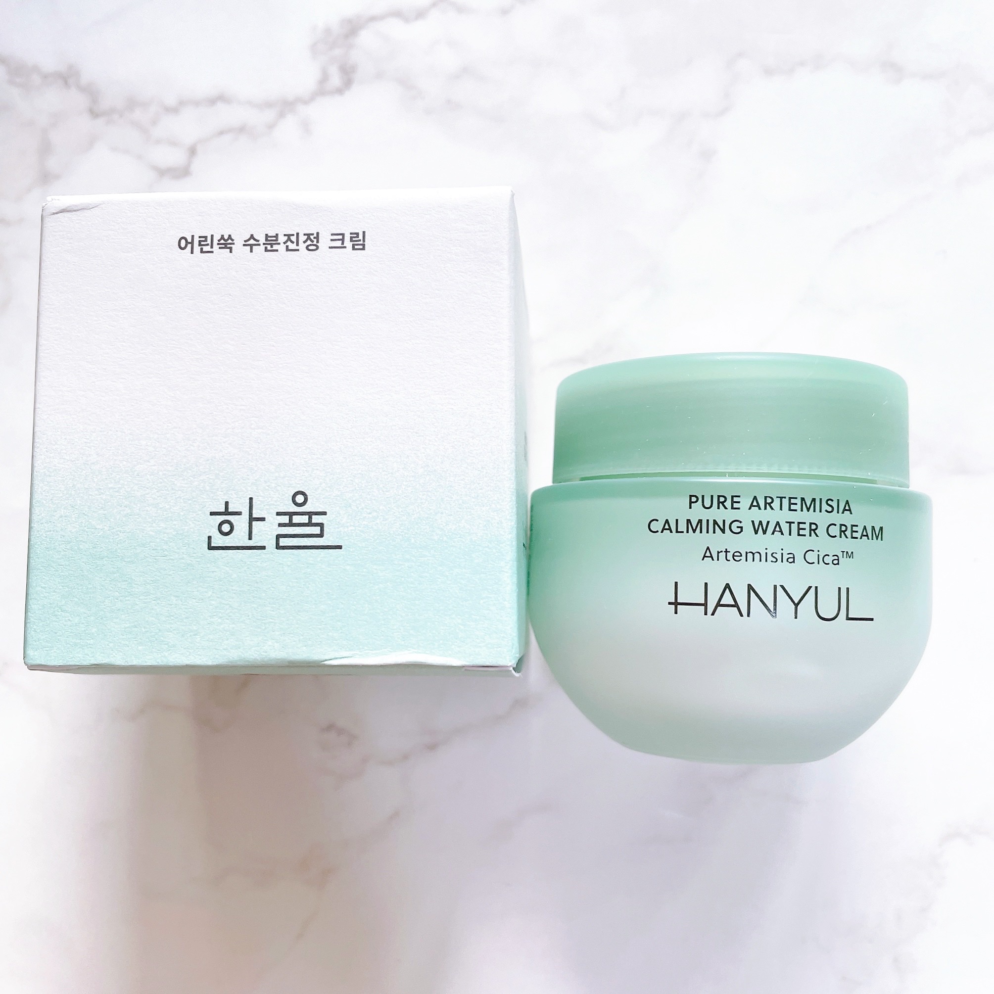 ピュアアルテミシア カーミングウォータークリーム/HANYUL(ハンユル)/フェイスクリームを使ったクチコミ（2枚目）