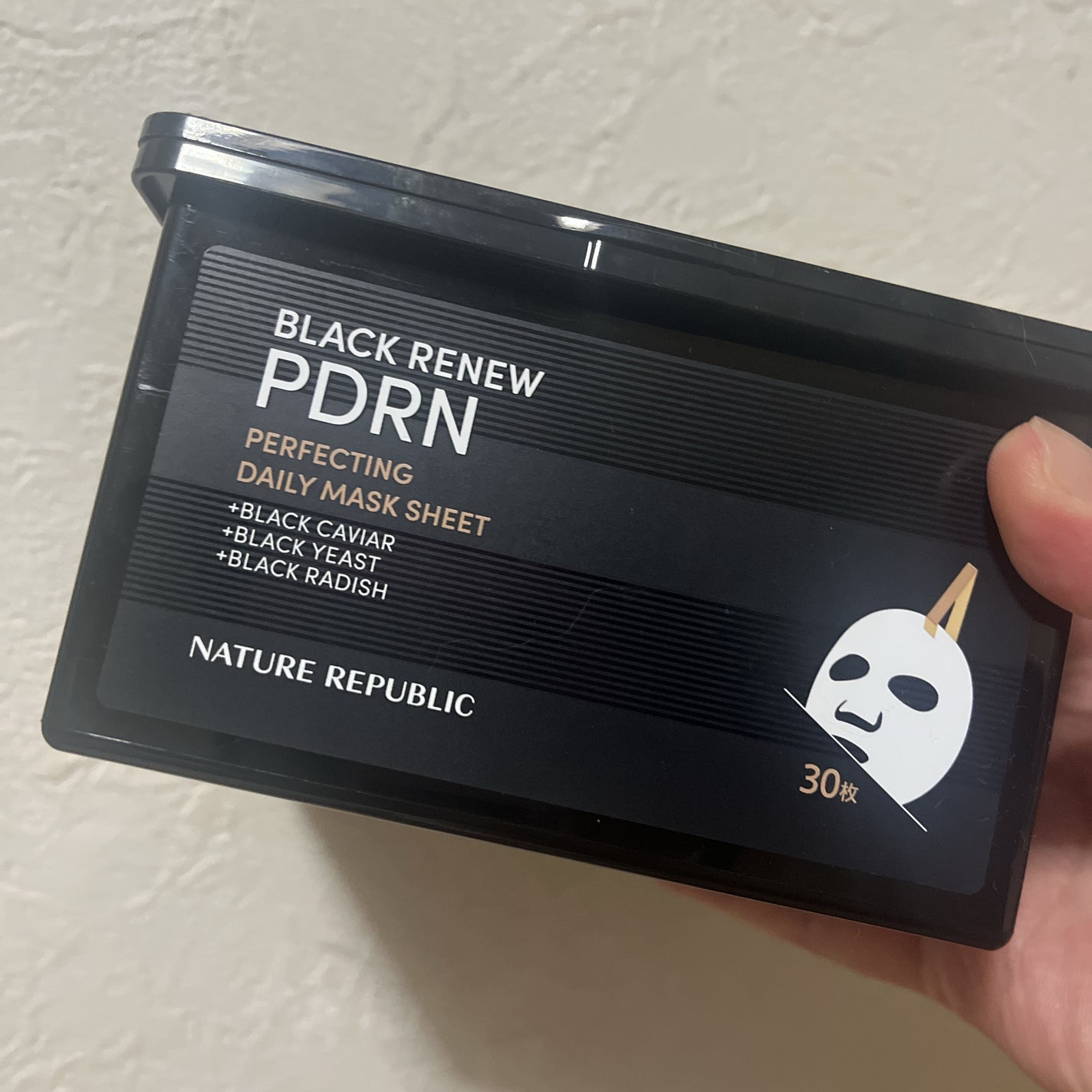 ブラックPDRN デイリーシートマスク/ネイチャーリパブリック/シートマスク・パックを使ったクチコミ(1枚目)