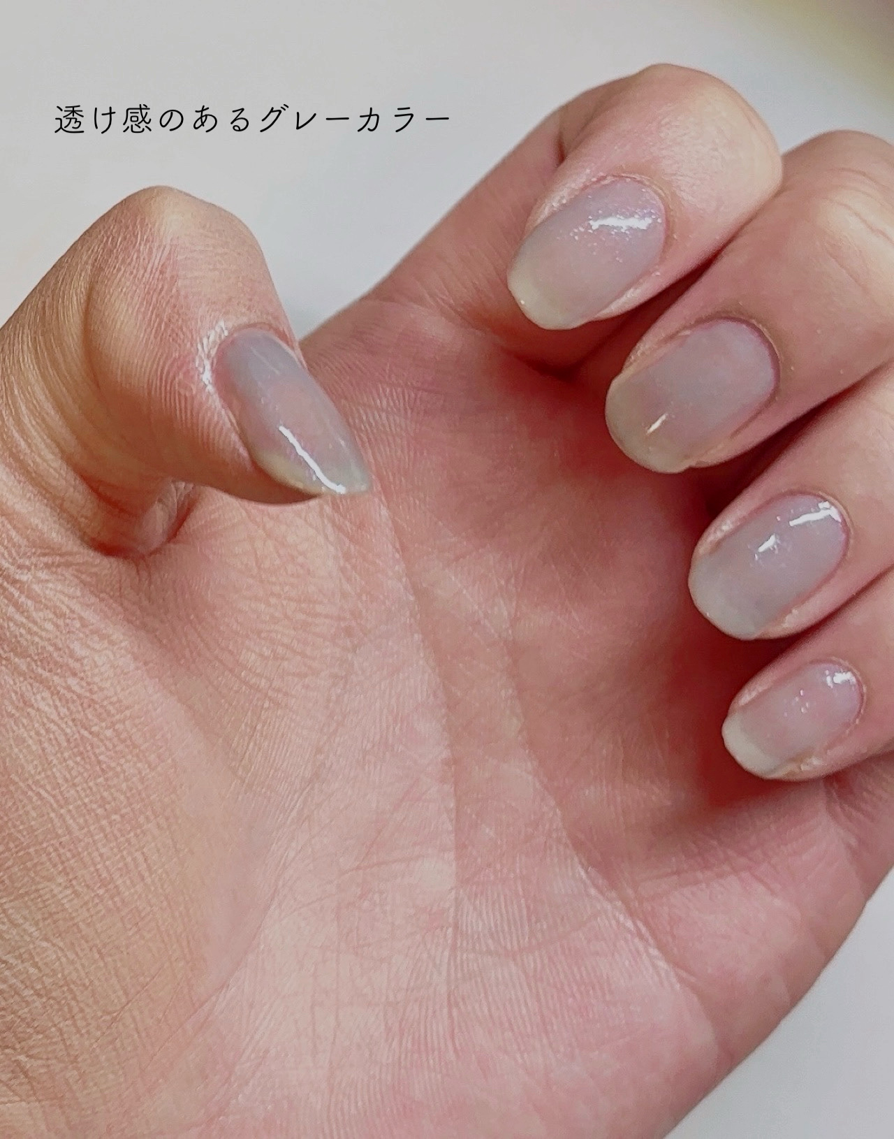 カラフルネイルズ N97 みずたまり/キャンメイク/マニキュアを使ったクチコミ（3枚目）