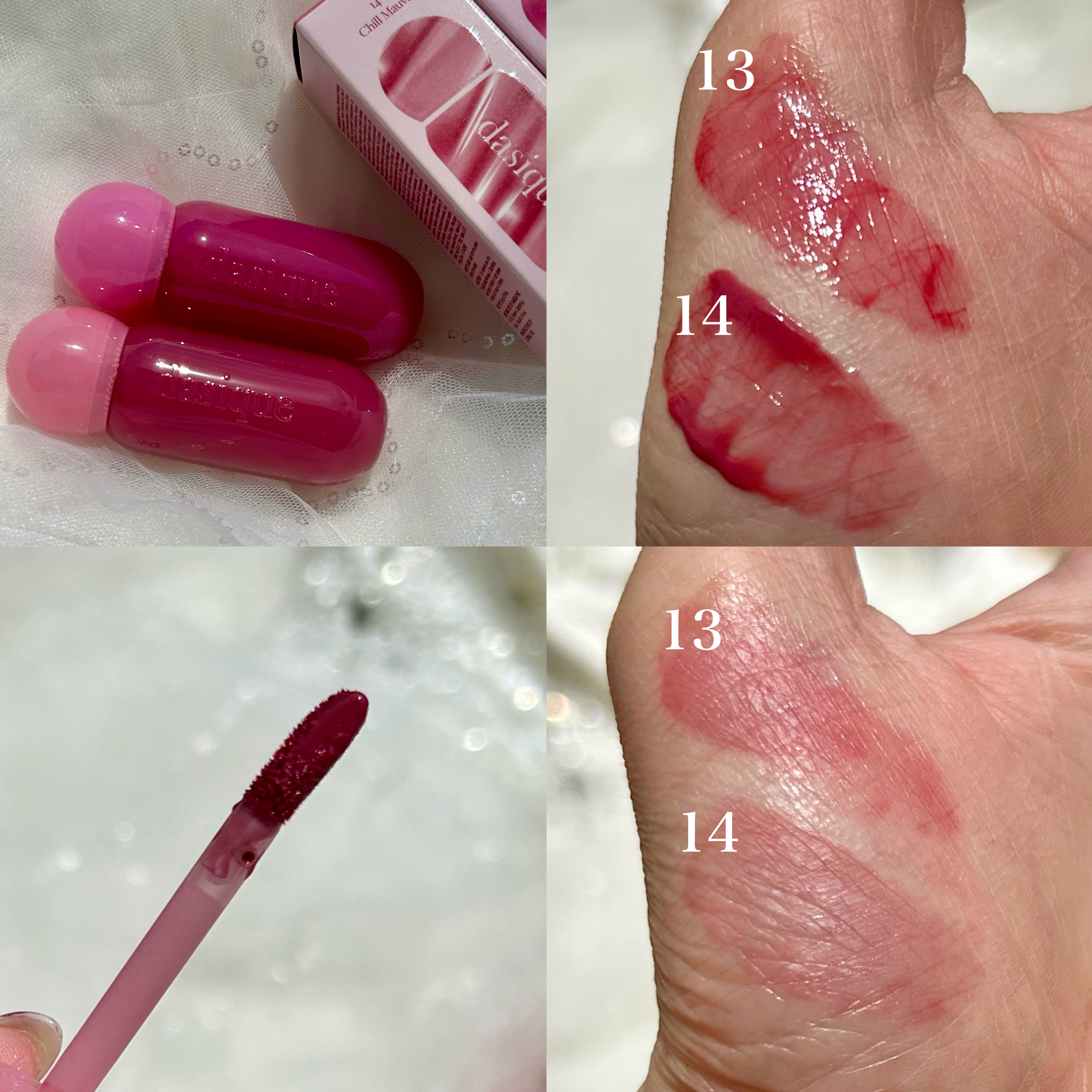 ジューシーデューイグロウティント/dasique/リップティントを使ったクチコミ（2枚目）